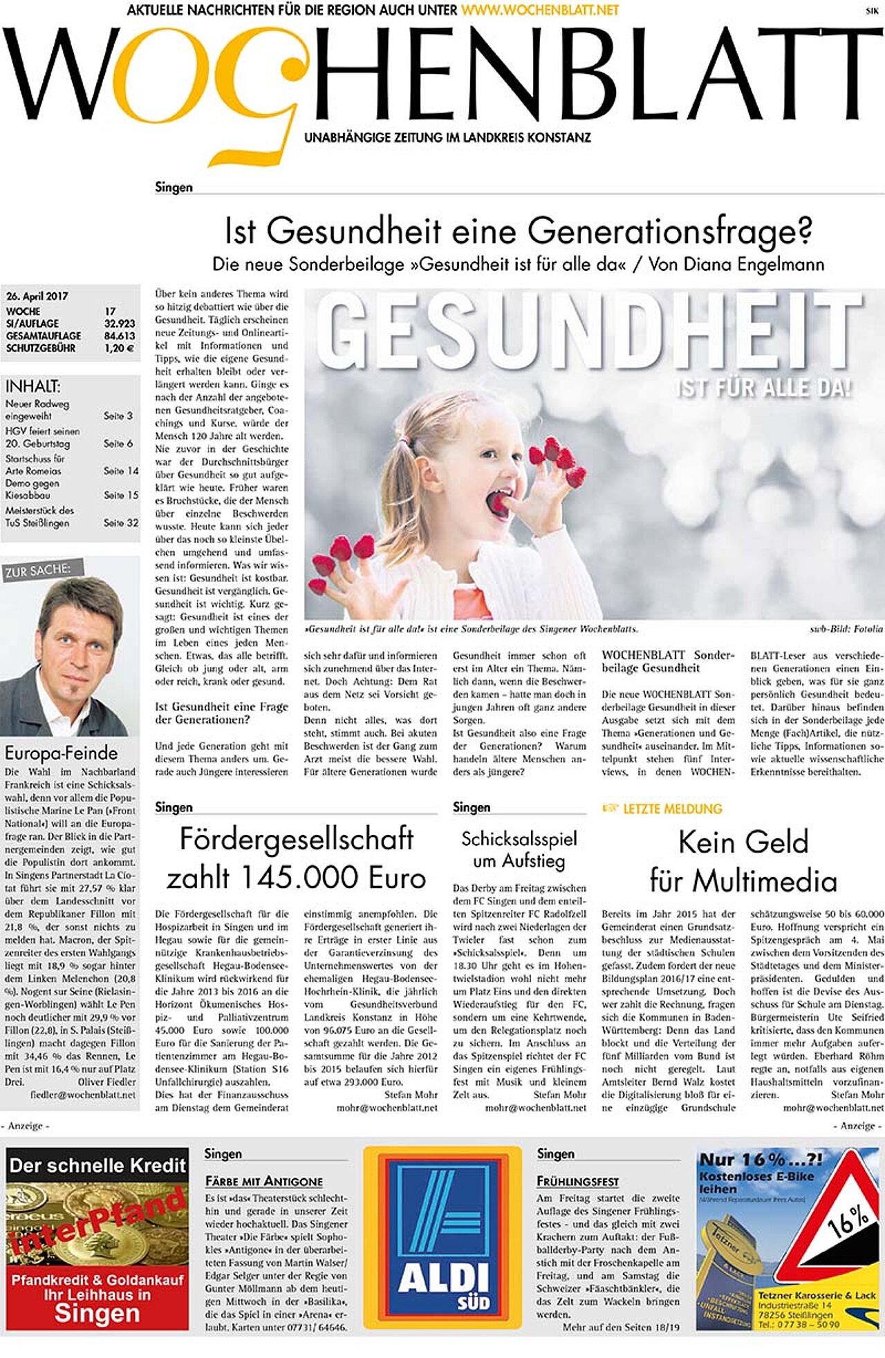 Ausgabe 17 vom 26. April 2017