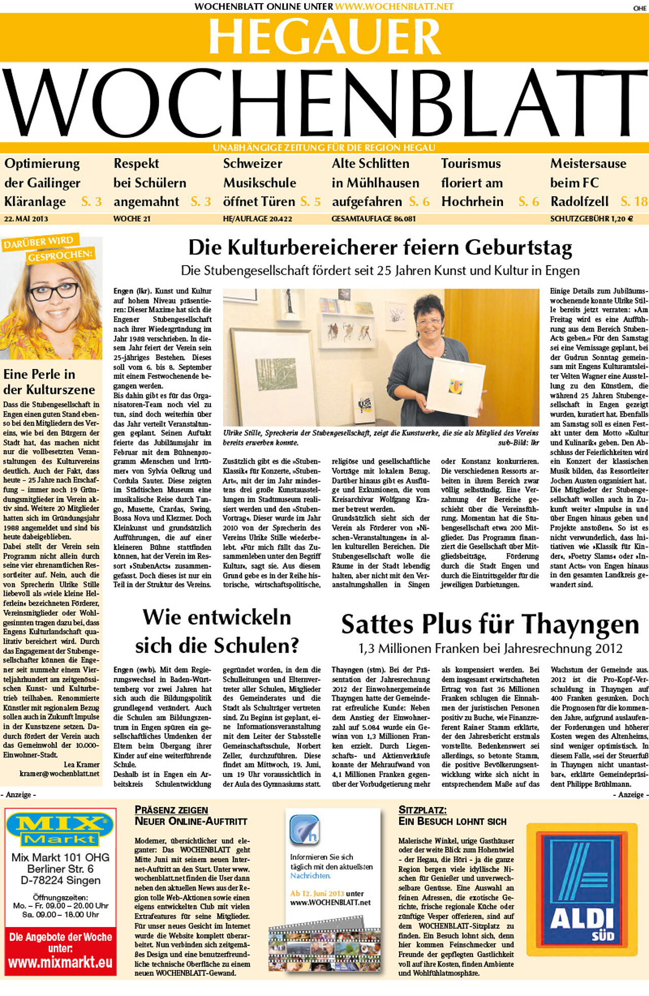 Ausgabe 21 vom 22. Mai 2013