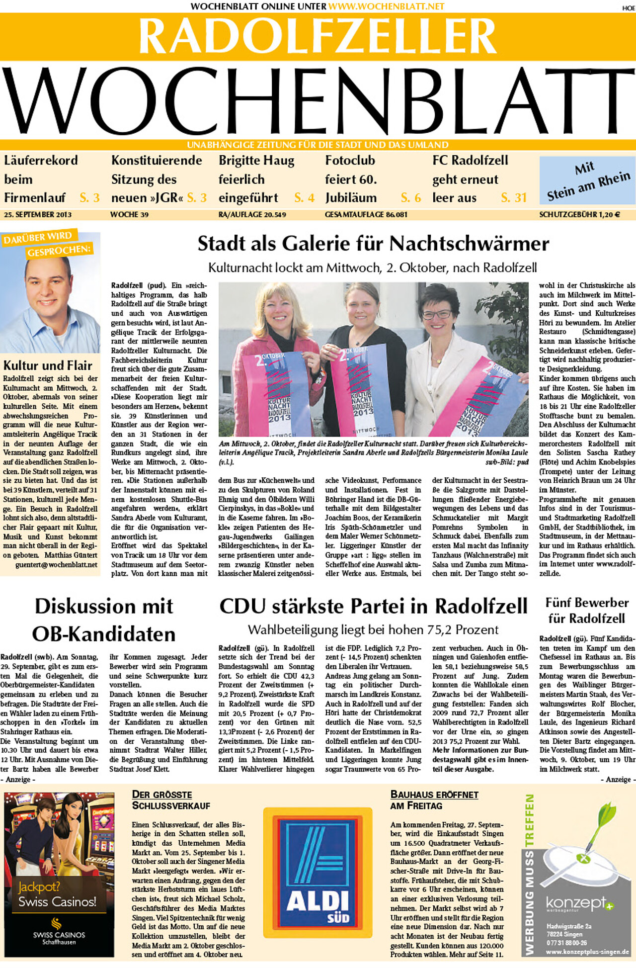 Ausgabe 39 vom 25. September 2013