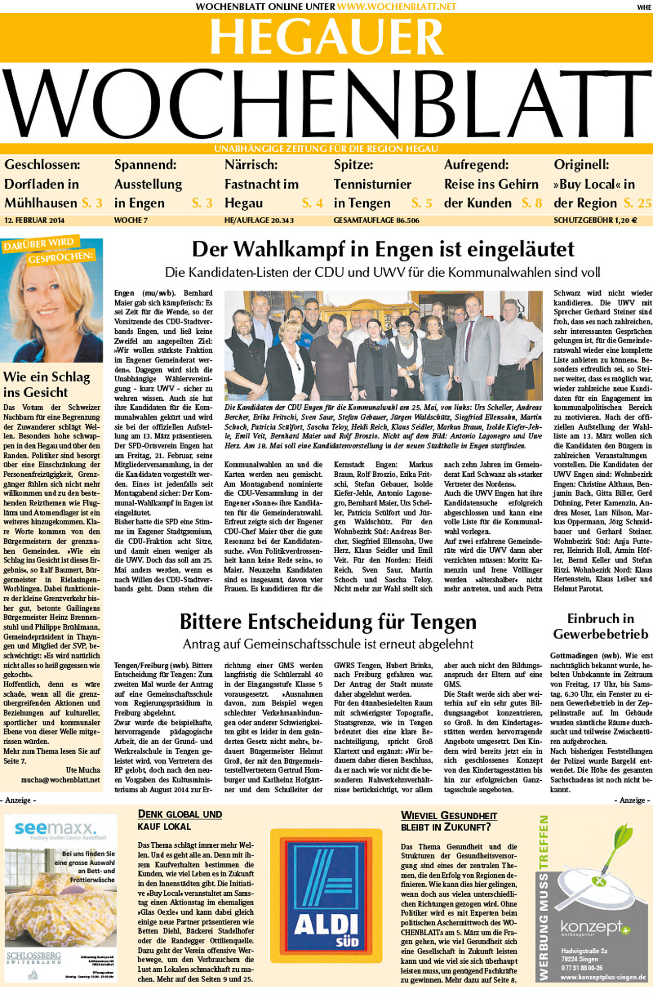 Ausgabe 07 vom 12. Februar 2014