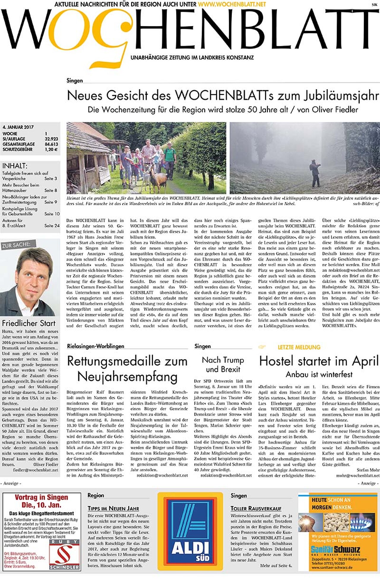 Ausgabe 01 vom 04. Januar 2017
