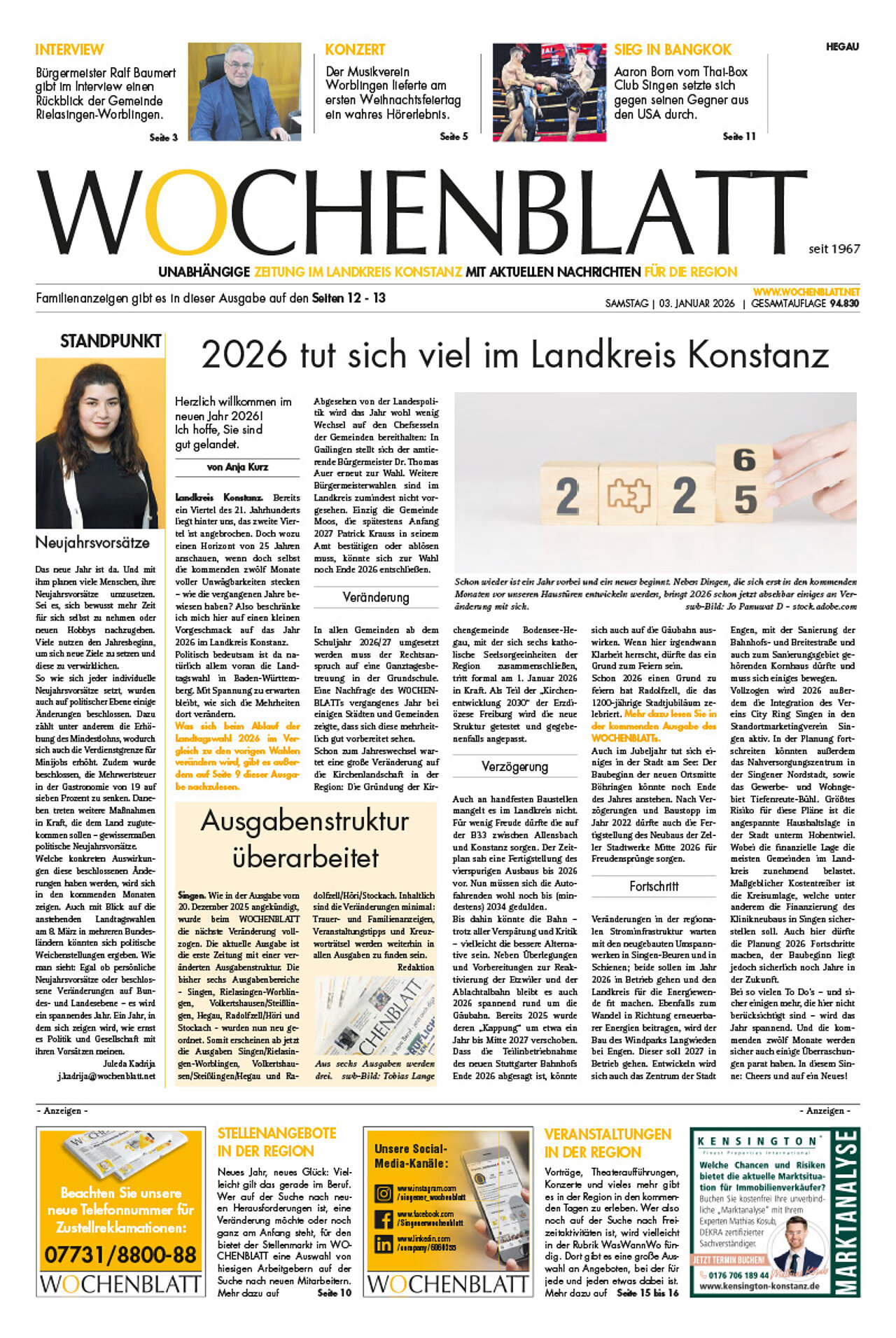 Ausgabe 1 vom 3. Januar 2026