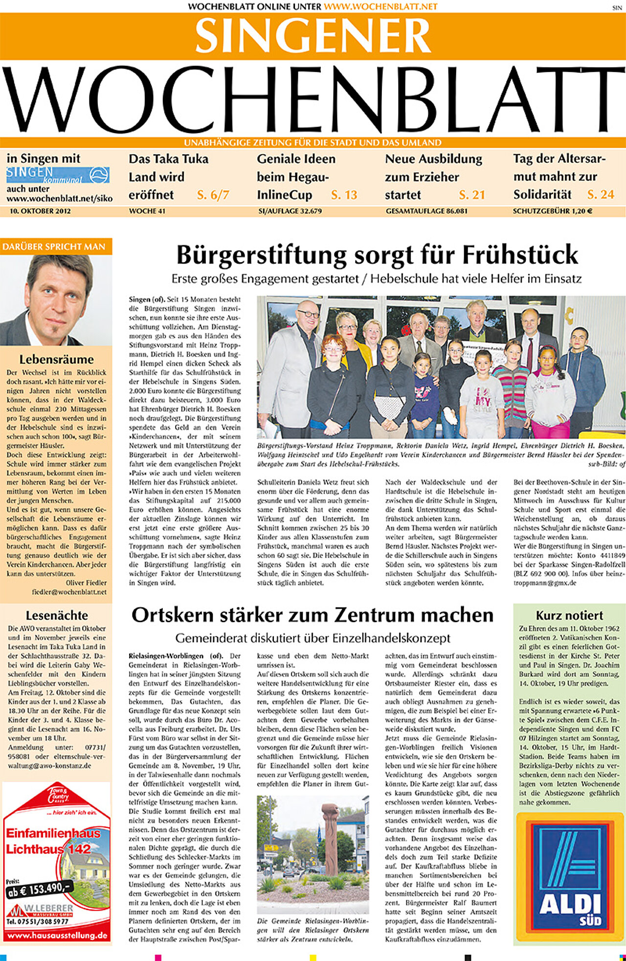 Ausgabe 41 vom 10. Oktober 2012