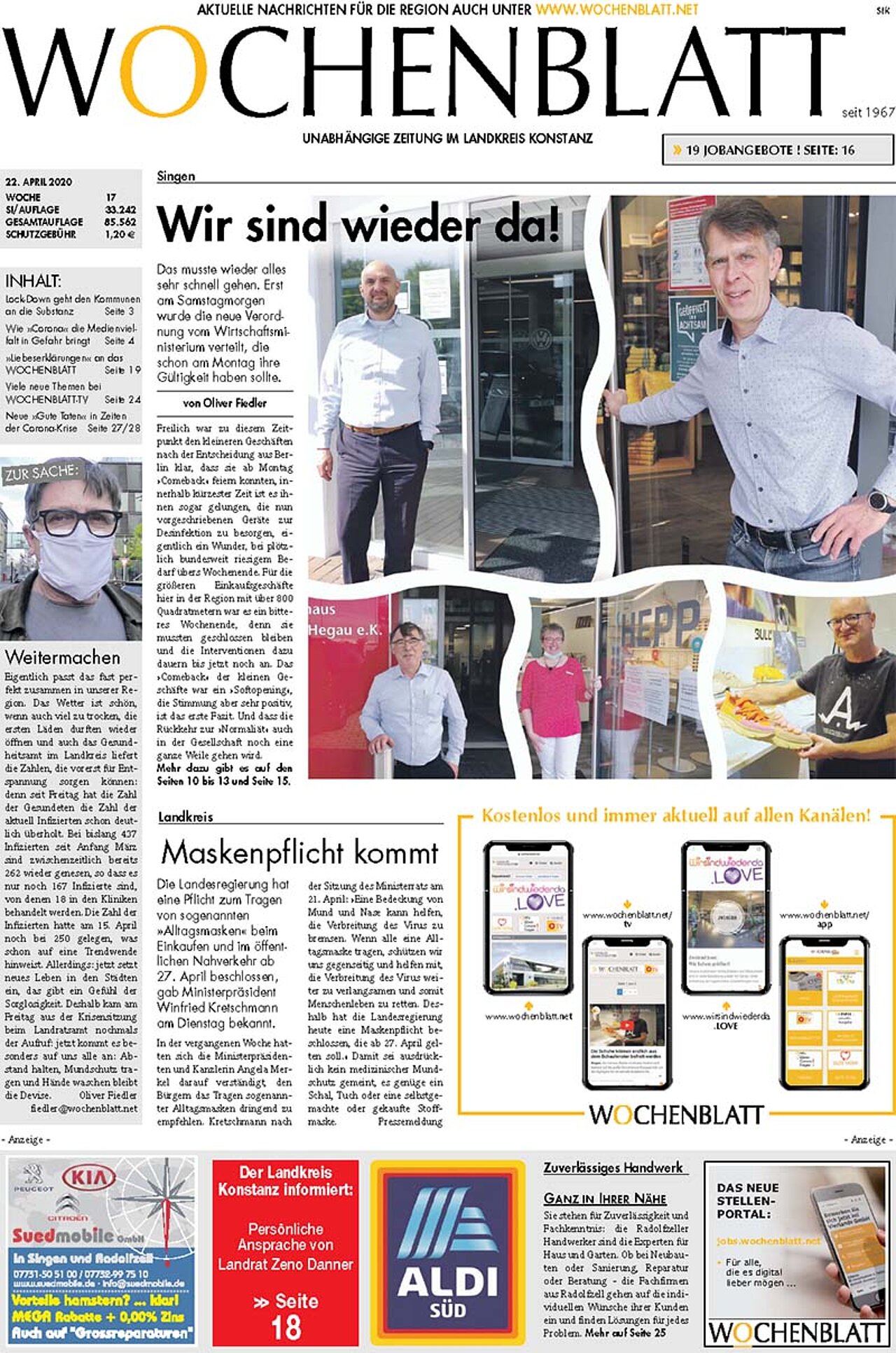 Ausgabe 17 vom 22. April 2020