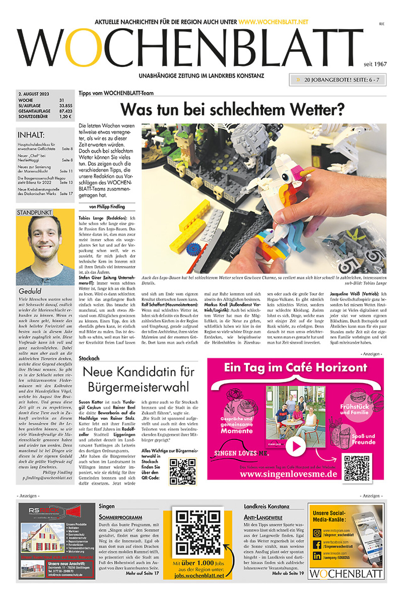 Ausgabe 31 vom 02. August 2023