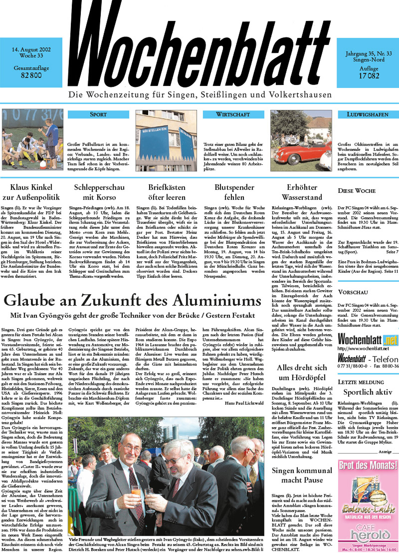 Ausgabe 33 vom 14. August 2002
