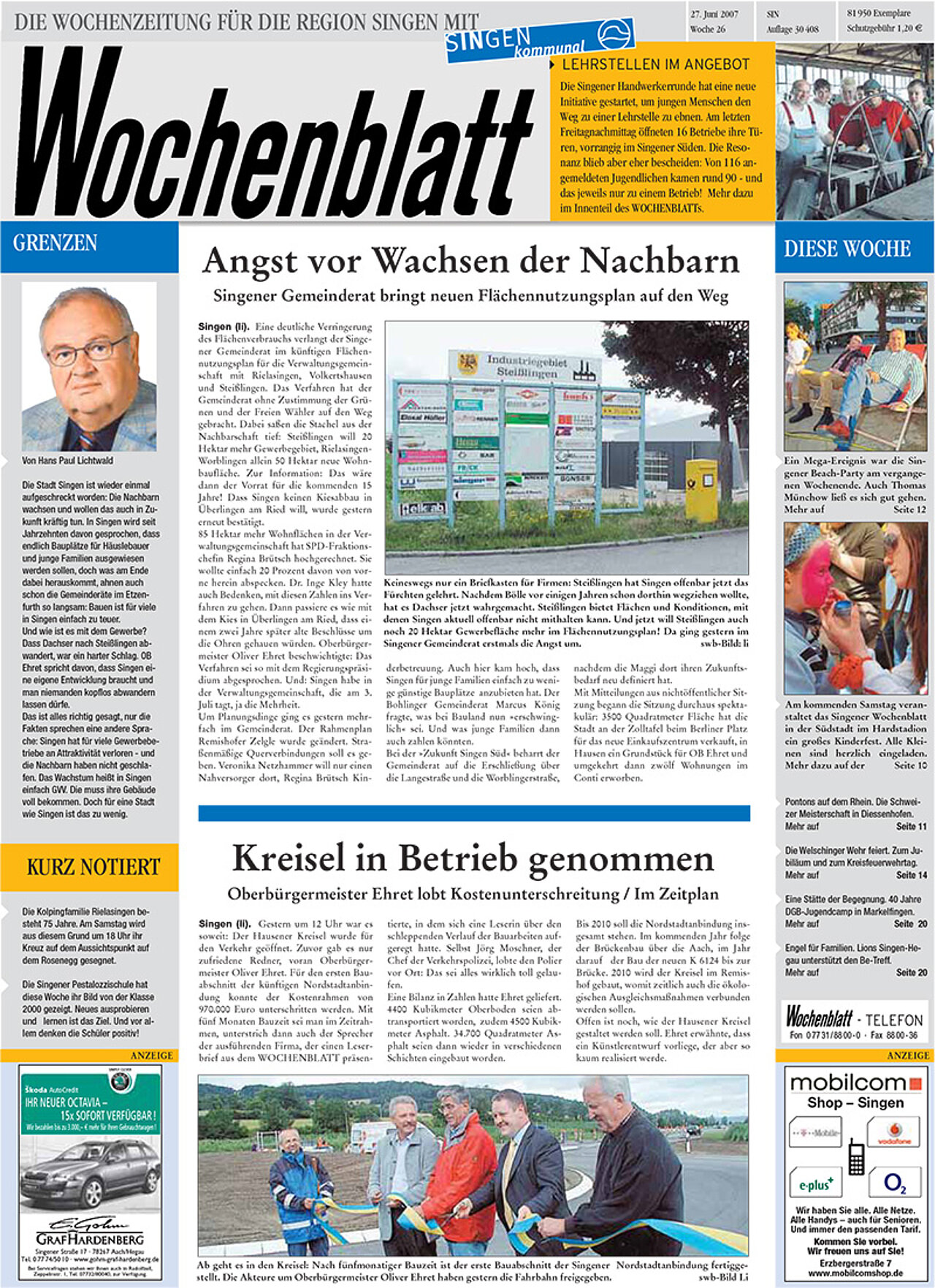 Ausgabe 26 vom 27. Juni 2007