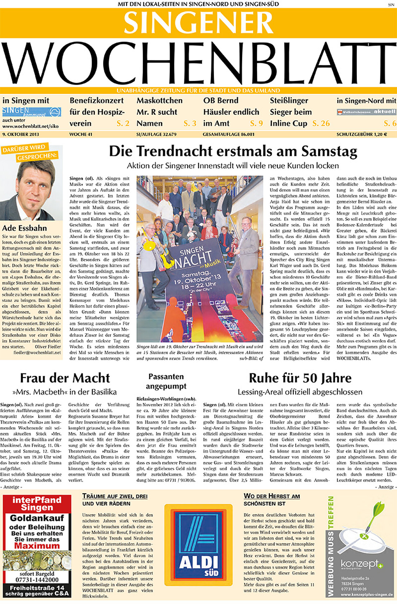 Ausgabe 41 vom 09. Oktober 2013
