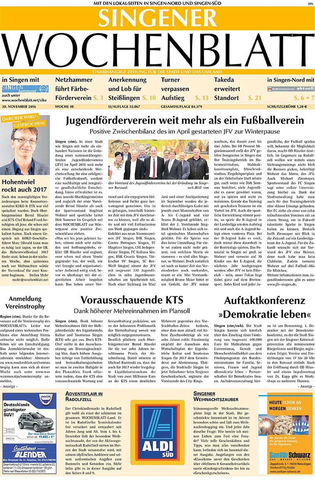 Ausgabe 48 vom 30. November 2016