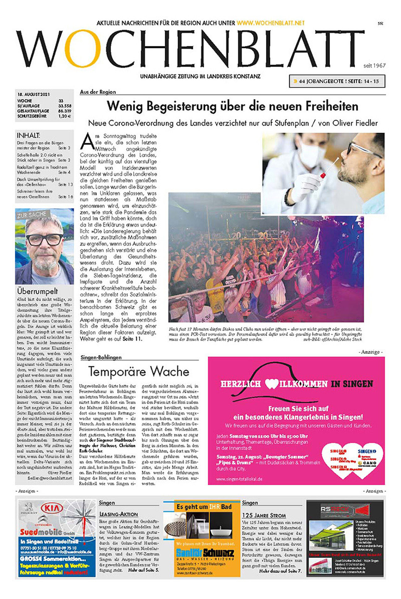 Ausgabe 33 vom 18. August 2021