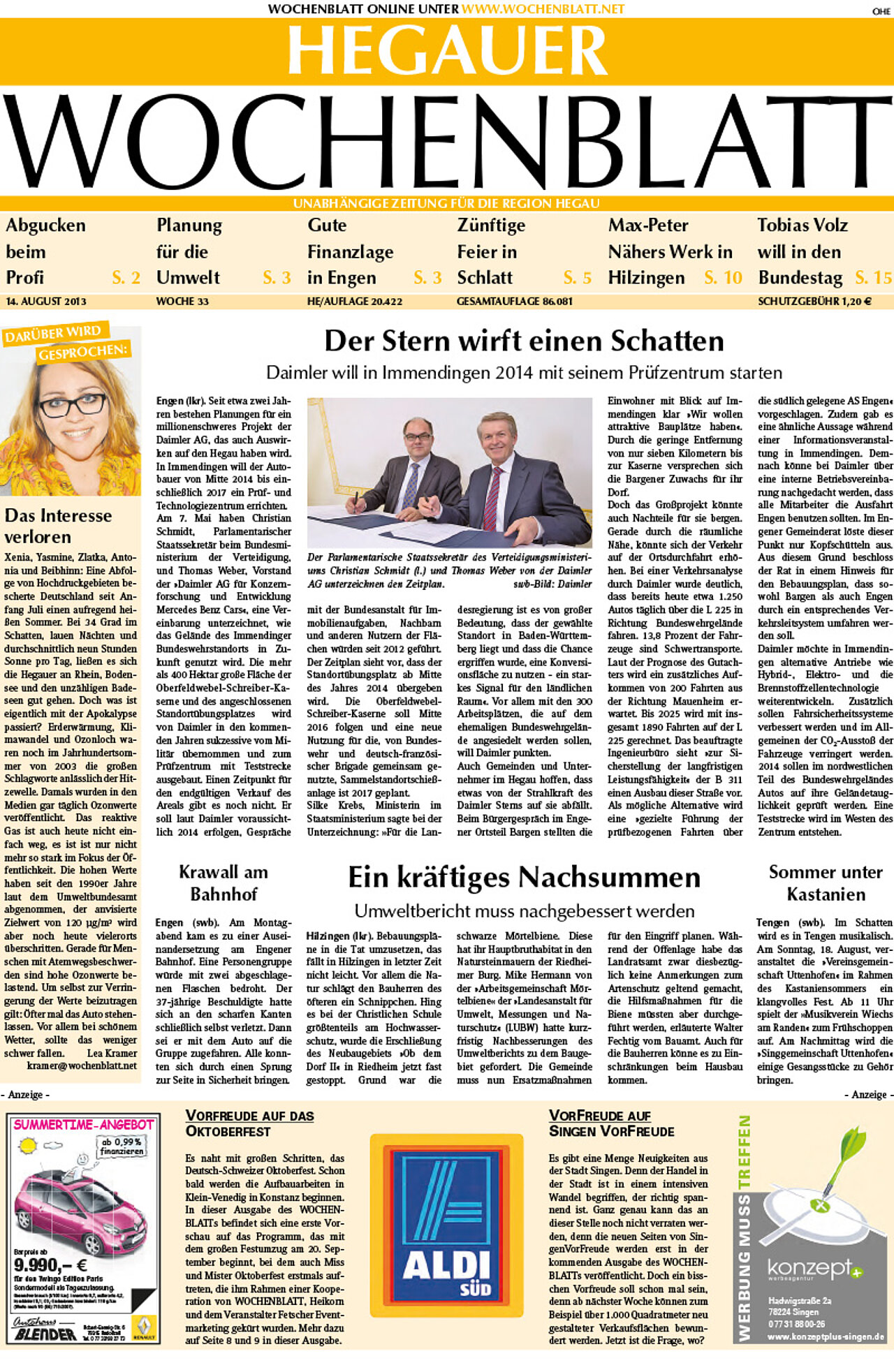 Ausgabe 33 vom 14. August 2013