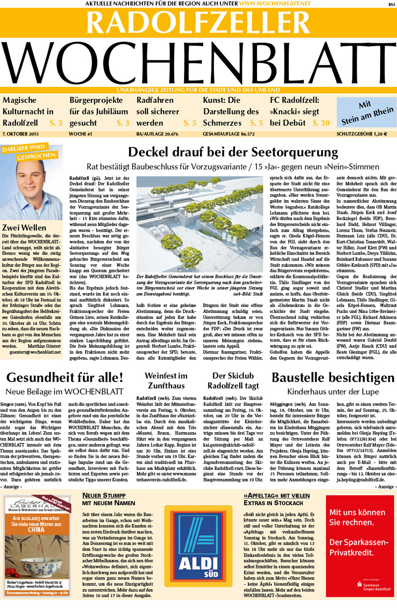 Ausgabe 41 vom 07. Oktober 2015