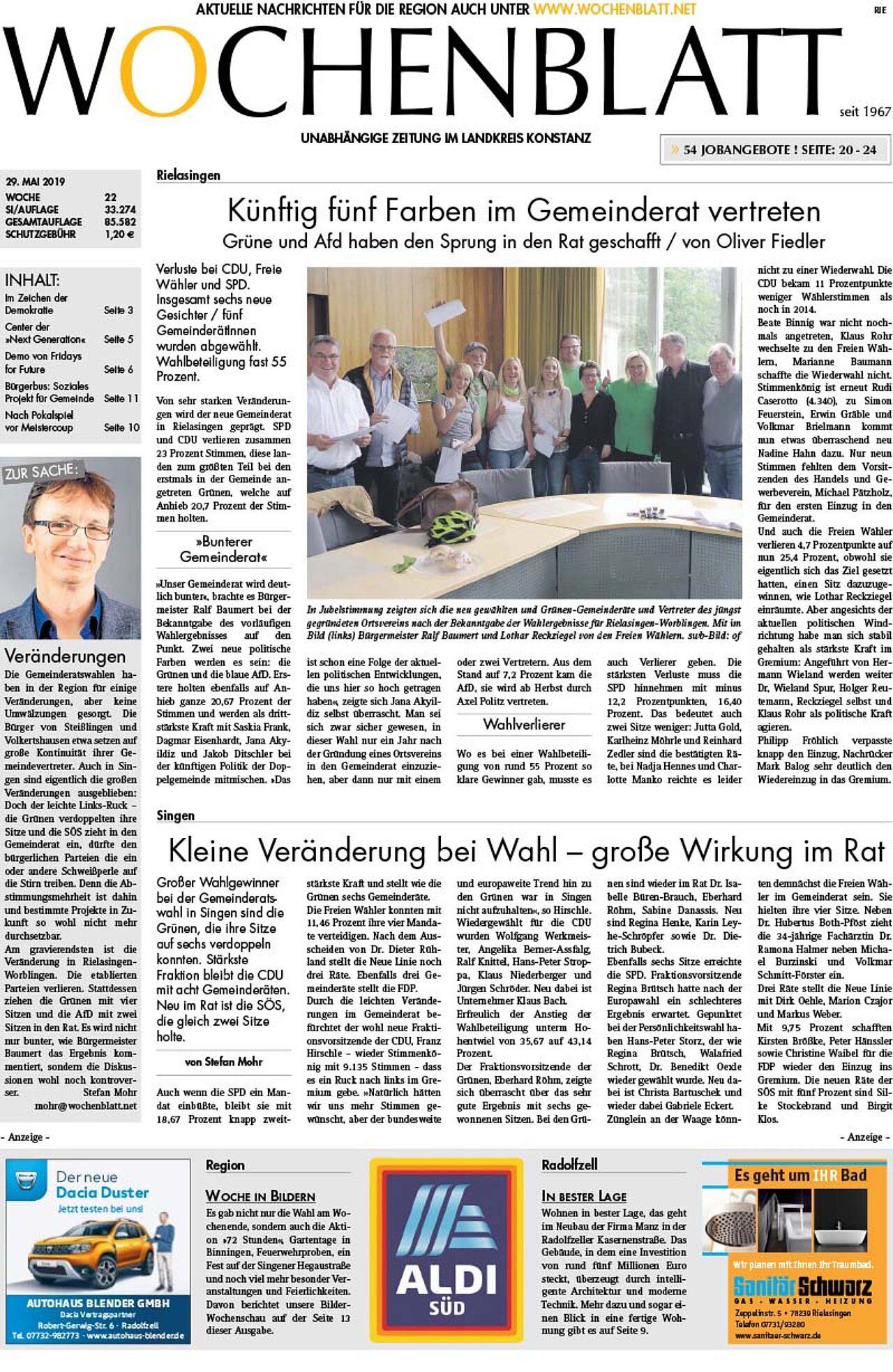 Ausgabe 22 vom 29. Mai 2019