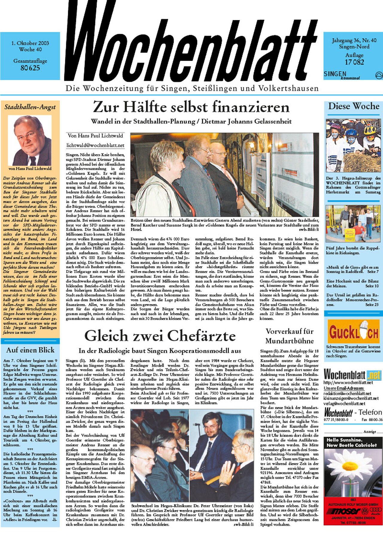 Ausgabe 40 vom 01. Oktober 2003