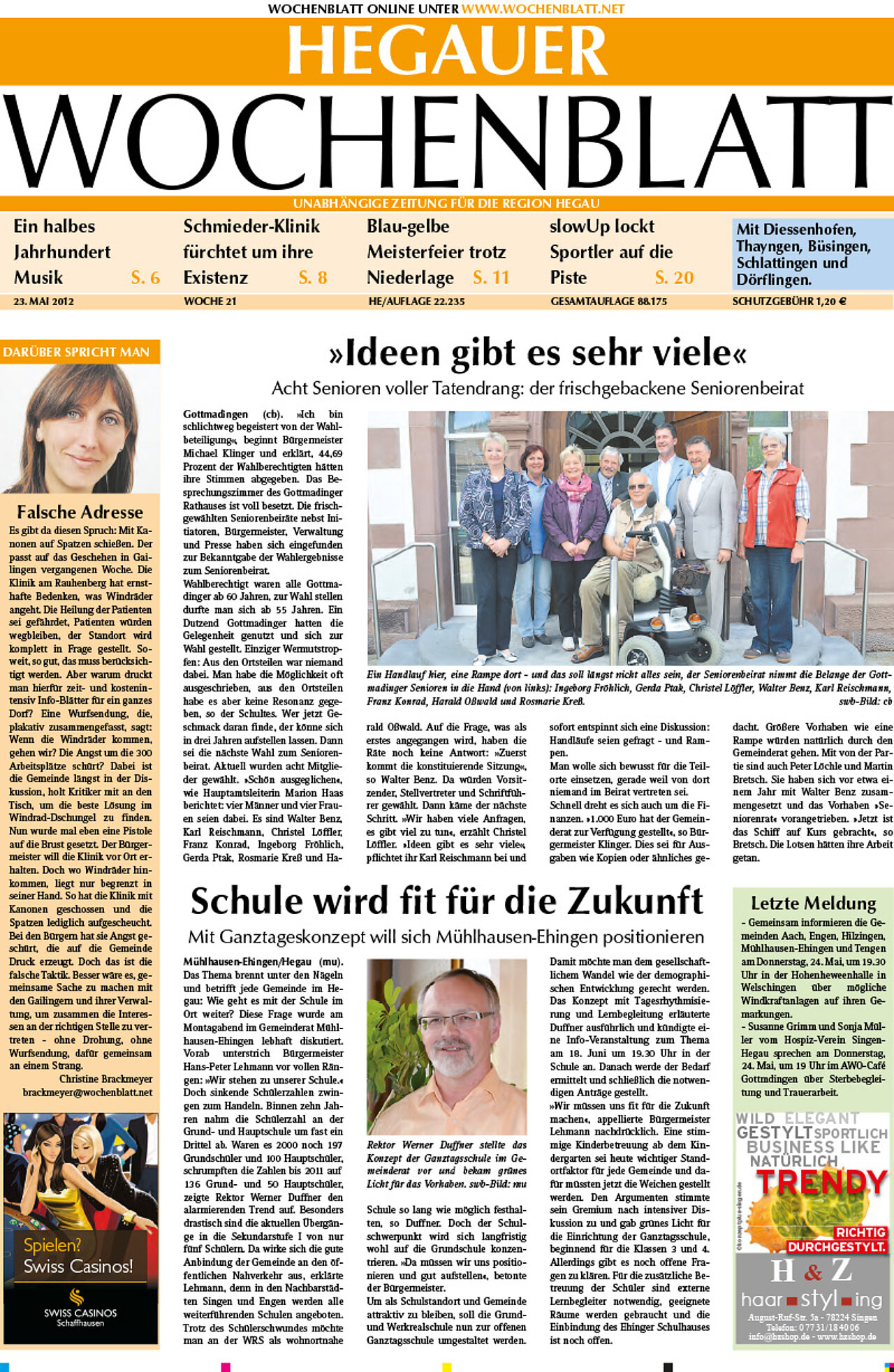 Ausgabe 21 vom 23. Mai 2012