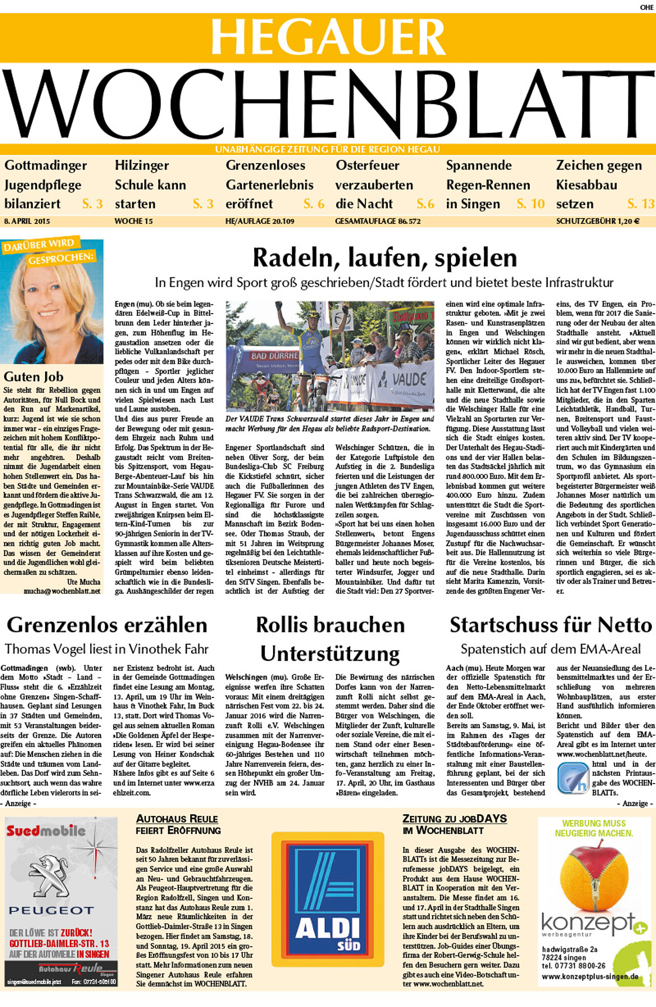 Ausgabe 15 vom 08. April 2015