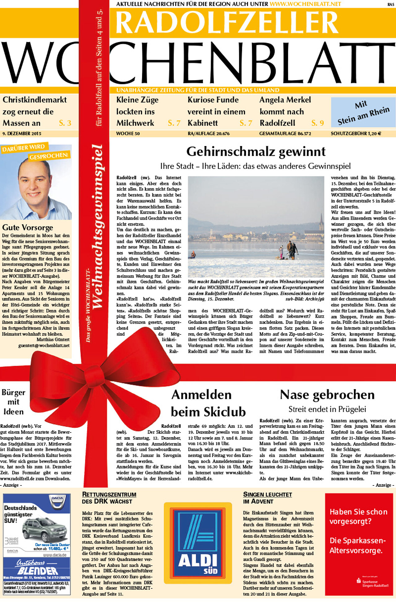 Ausgabe 50 vom 09. Dezember 2015