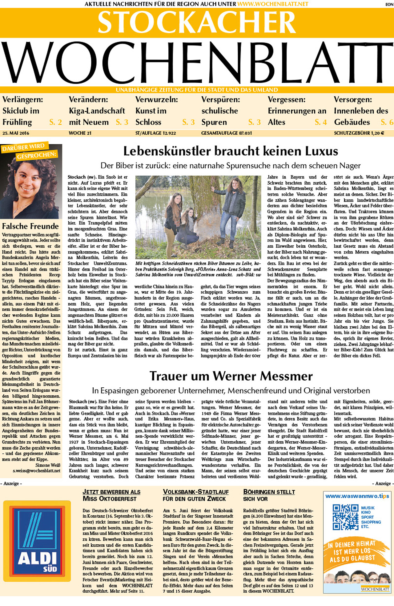 Ausgabe 21 vom 25. Mai 2016