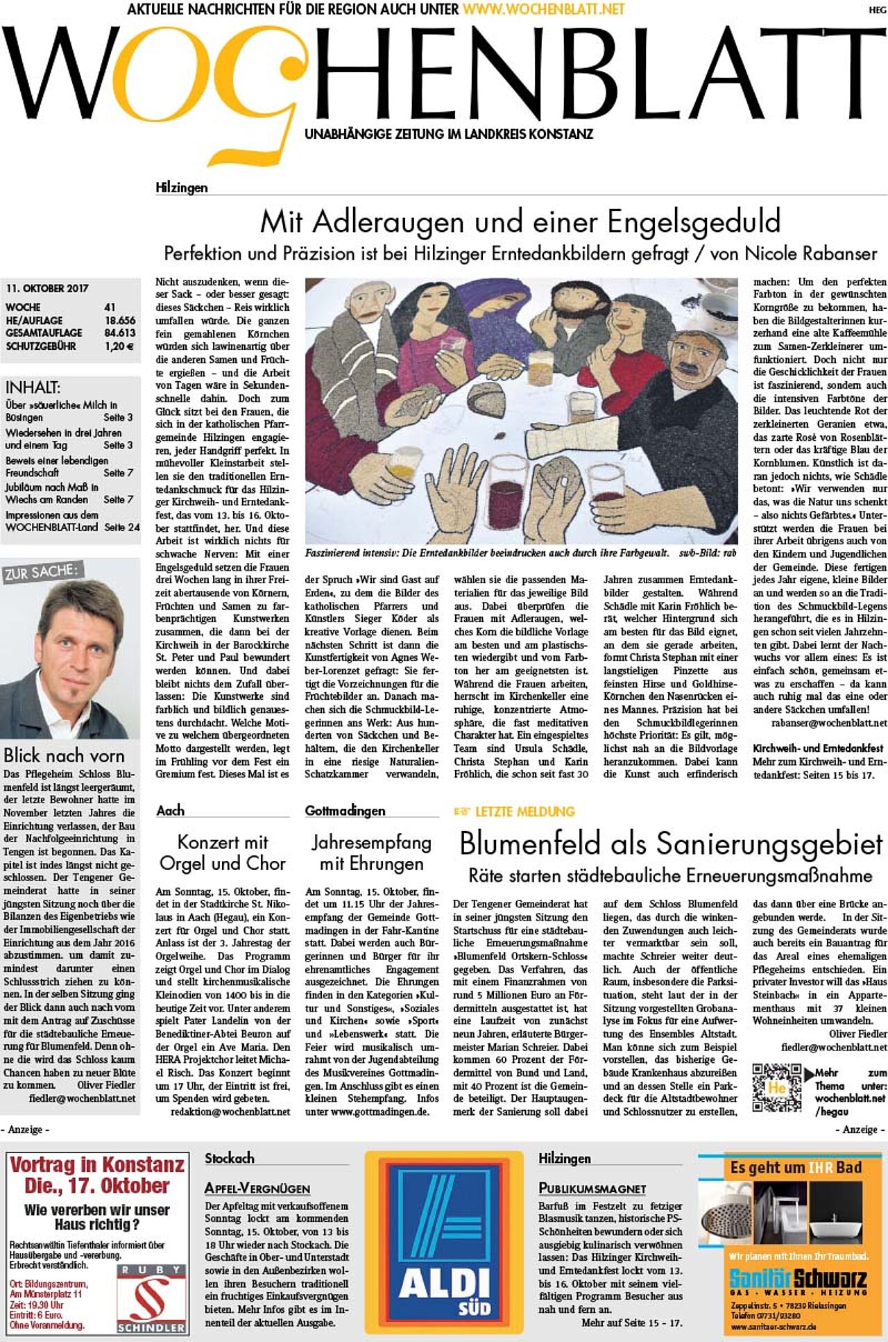 Ausgabe 41 vom 11. Oktober 2017