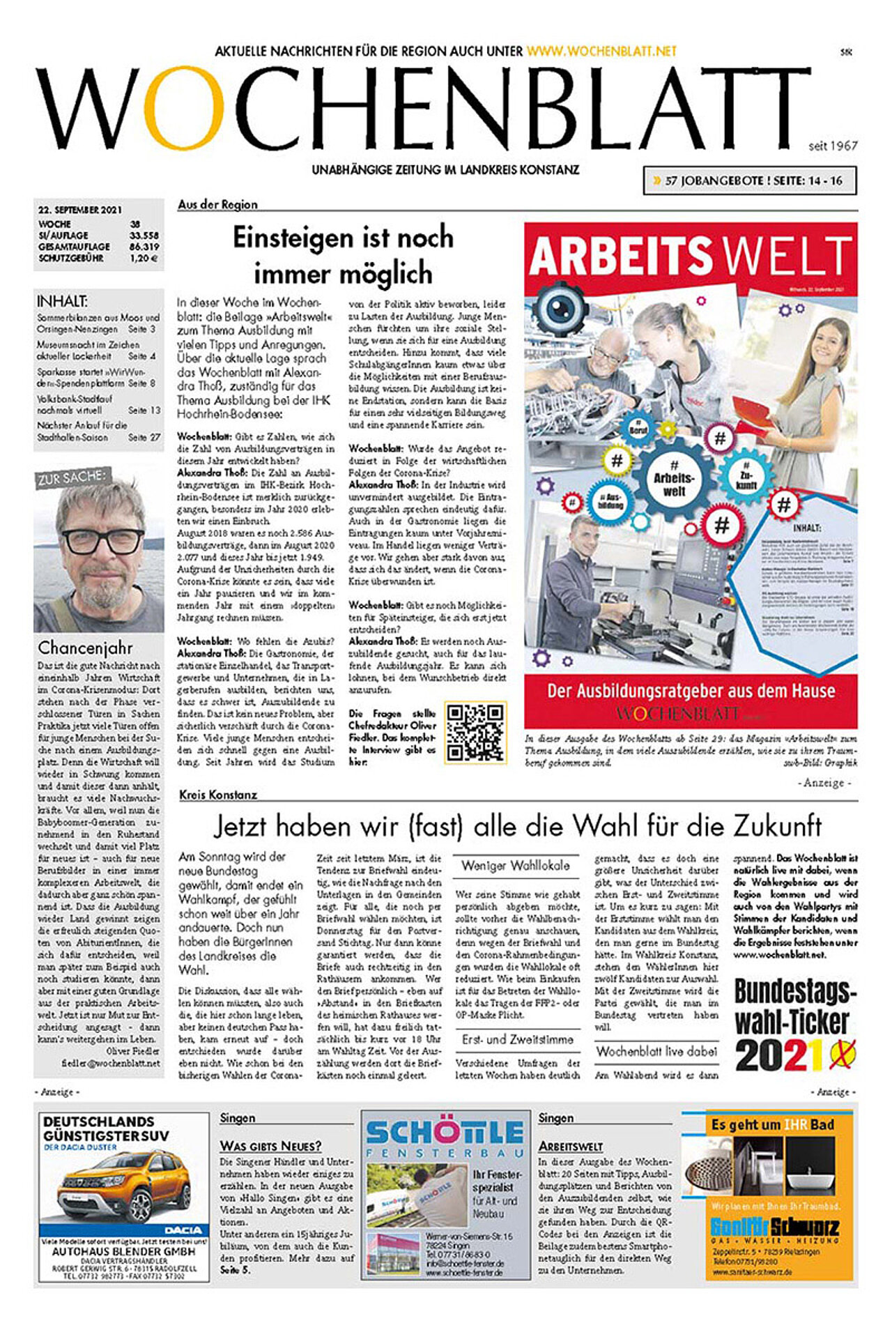 Ausgabe 38 vom 22. September 2021