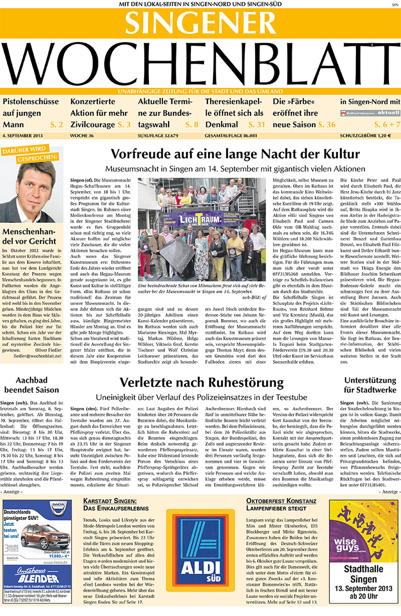 Ausgabe 36 vom 04. September 2013