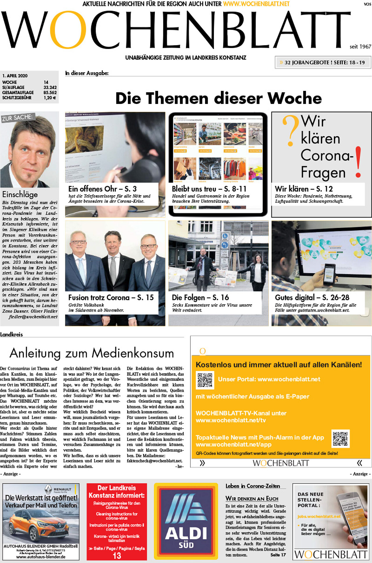 Ausgabe 14 vom 01. April 2020