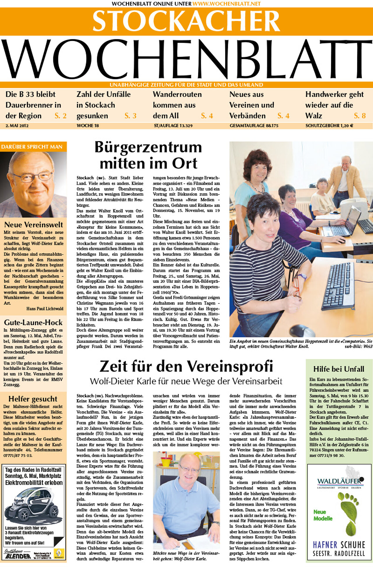 Ausgabe 18 vom 02. Mai 2012