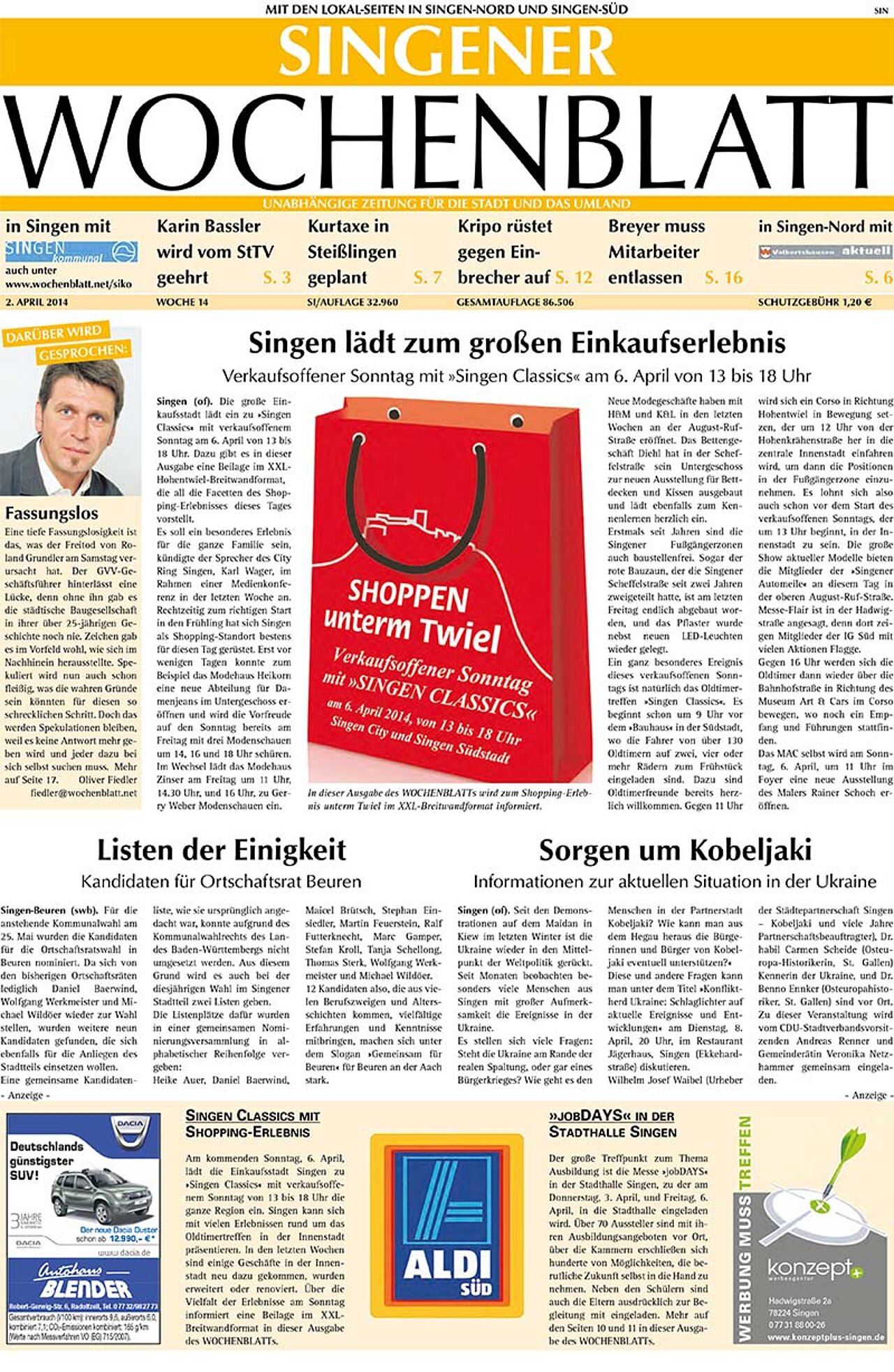 Ausgabe 14 vom 02. April 2014