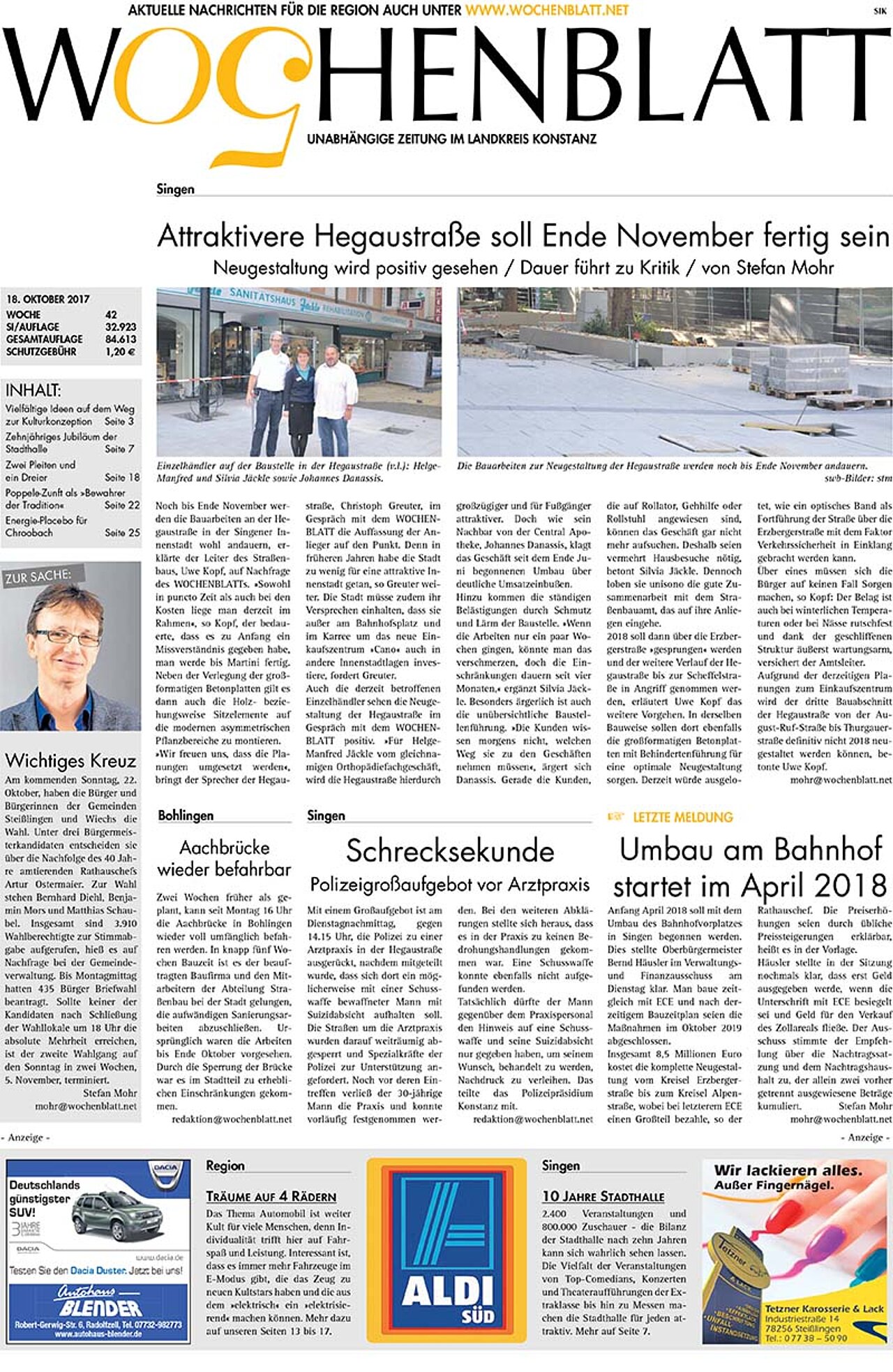 Ausgabe 42 vom 18. Oktober 2017