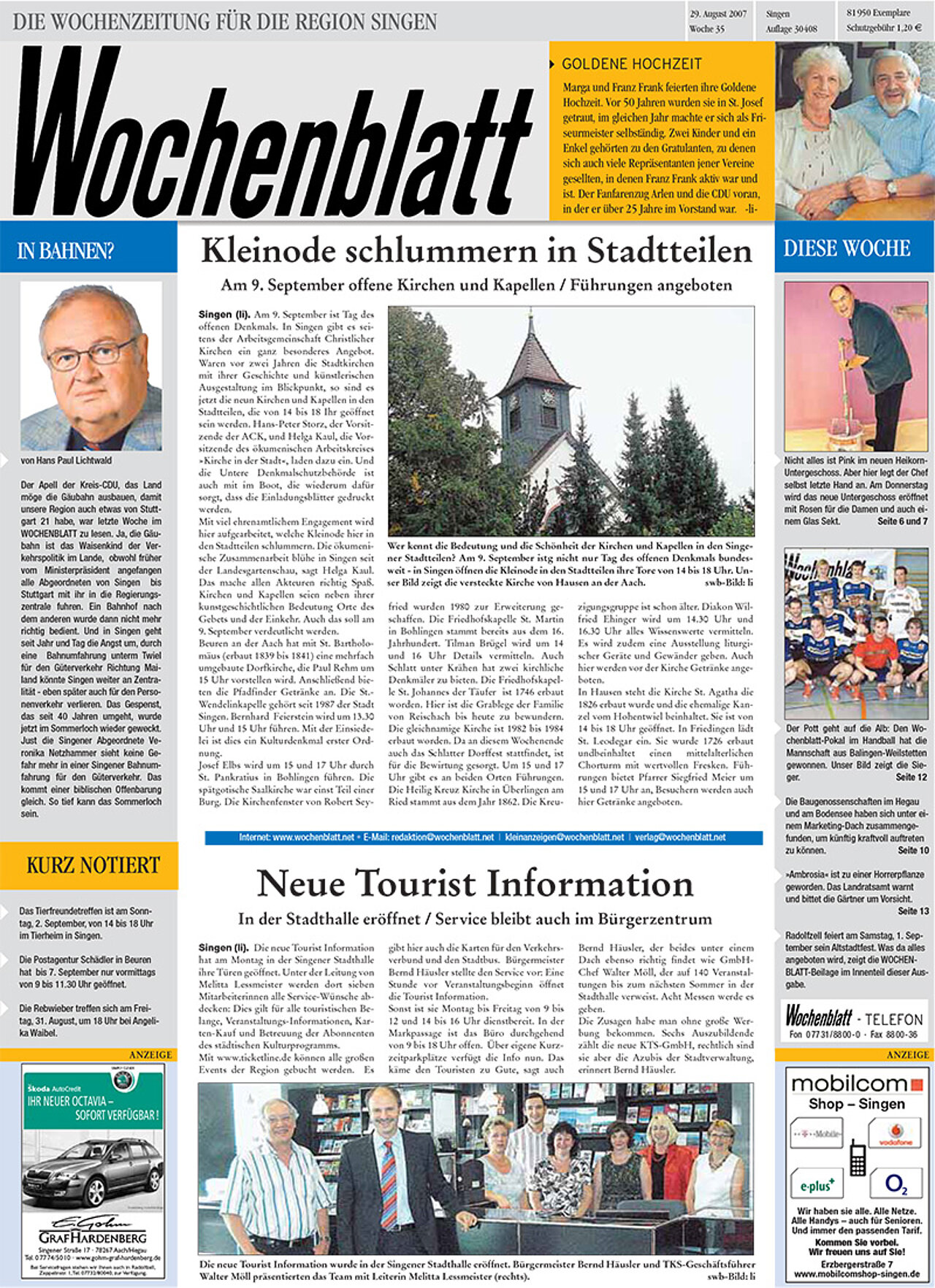 Ausgabe 35 vom 29. August 2007