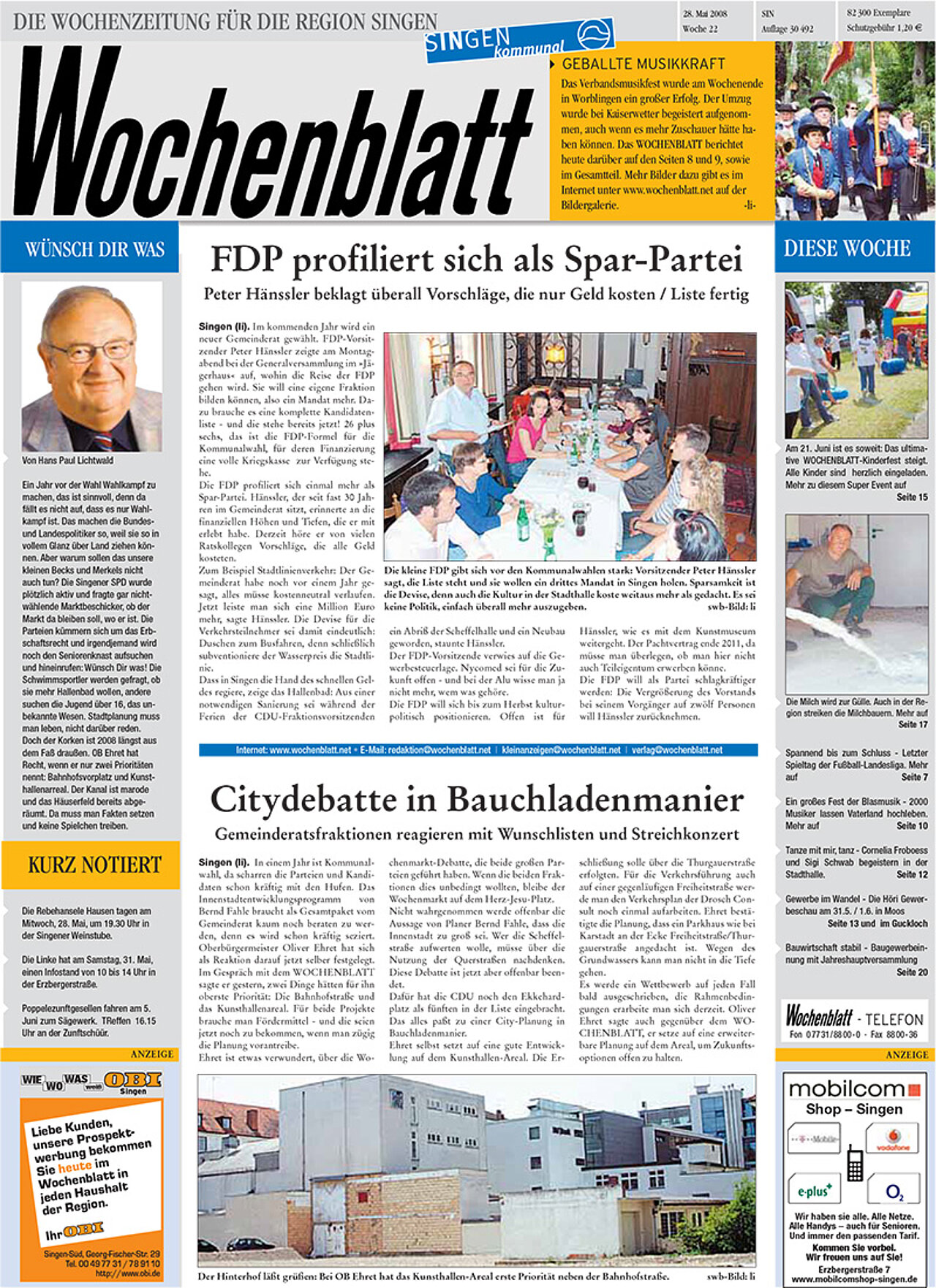 Ausgabe 22 vom 28. Mai 2008