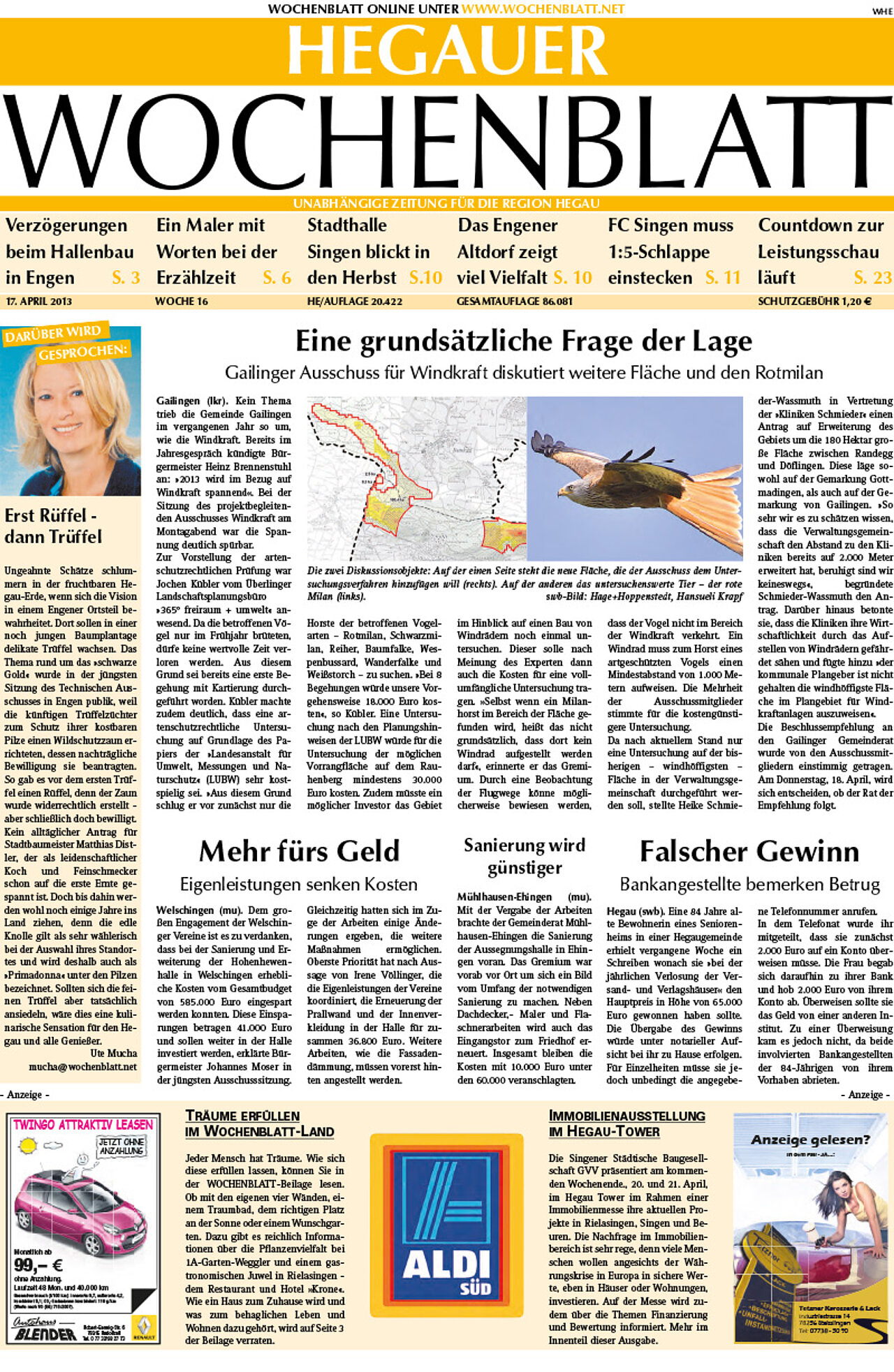 Ausgabe 16 vom 17. April 2013