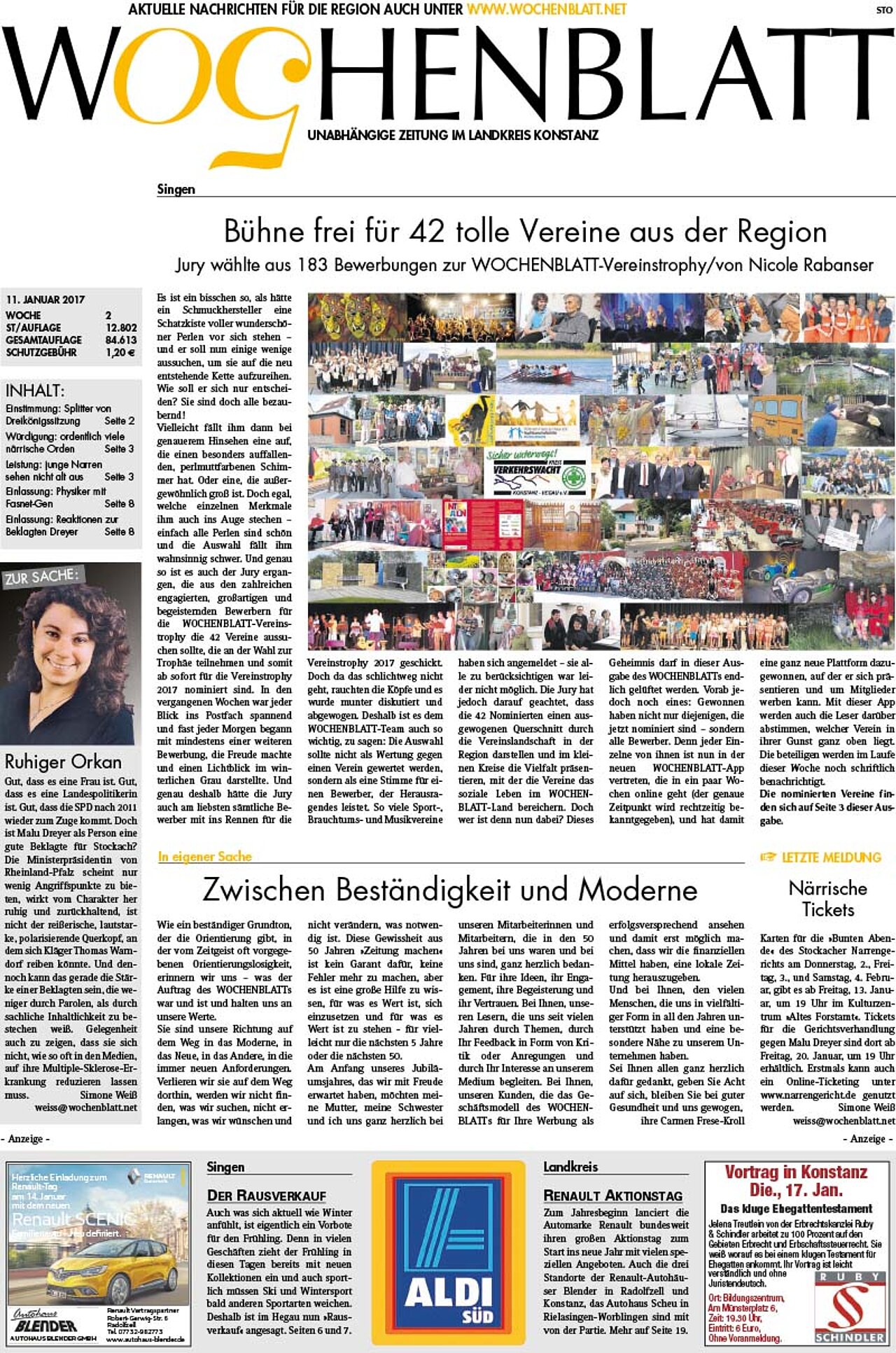 Ausgabe 02 vom 11. Januar 2017