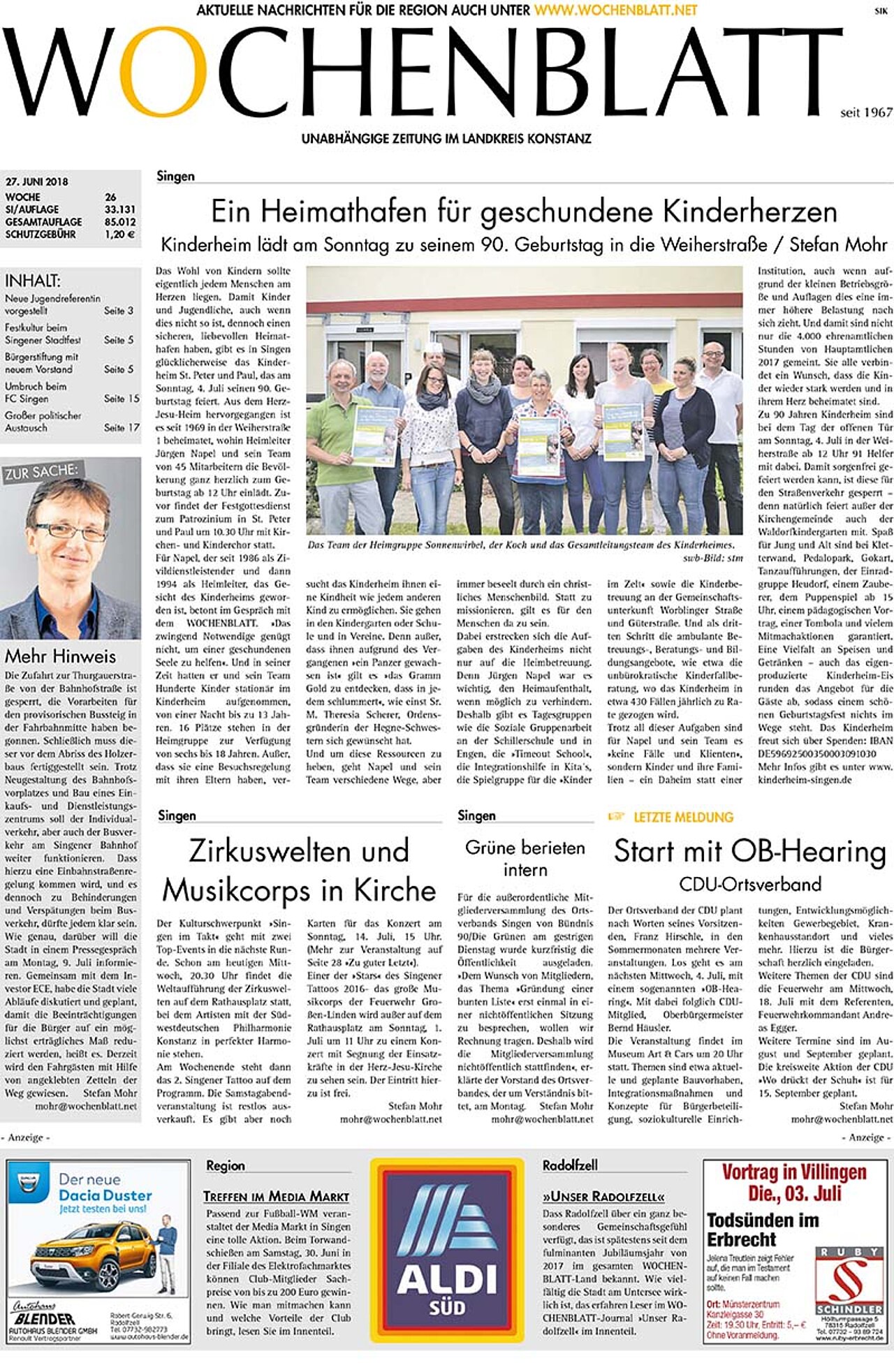Ausgabe 26 vom 27. Juni 2018