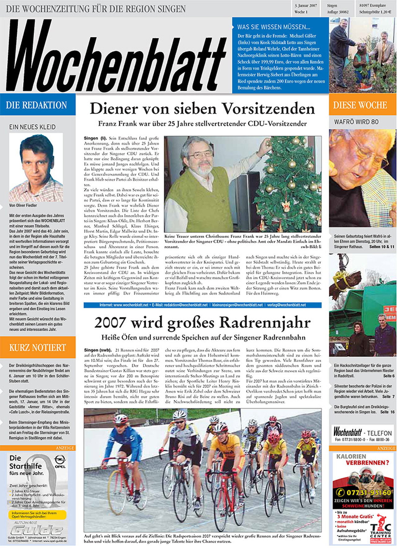 Ausgabe 01 vom 03. Januar 2007