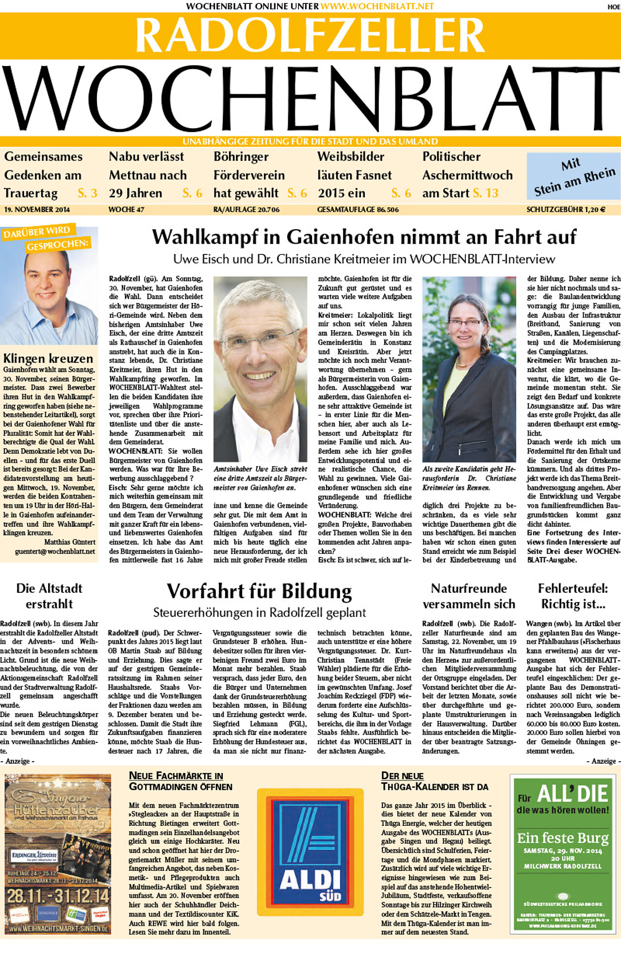 Ausgabe 47 vom 19. November 2014