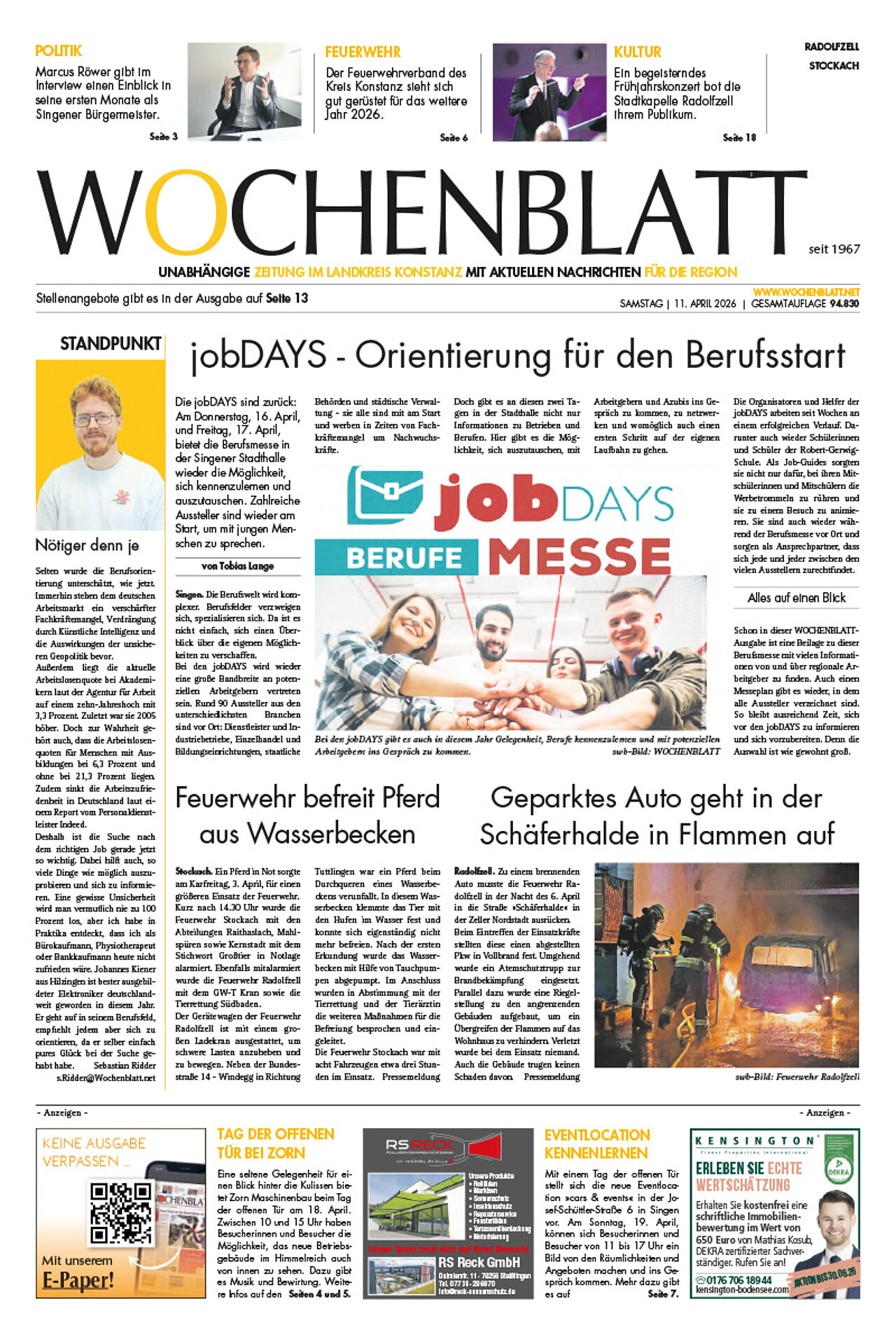 Ausgabe 15 vom 11. April 2026