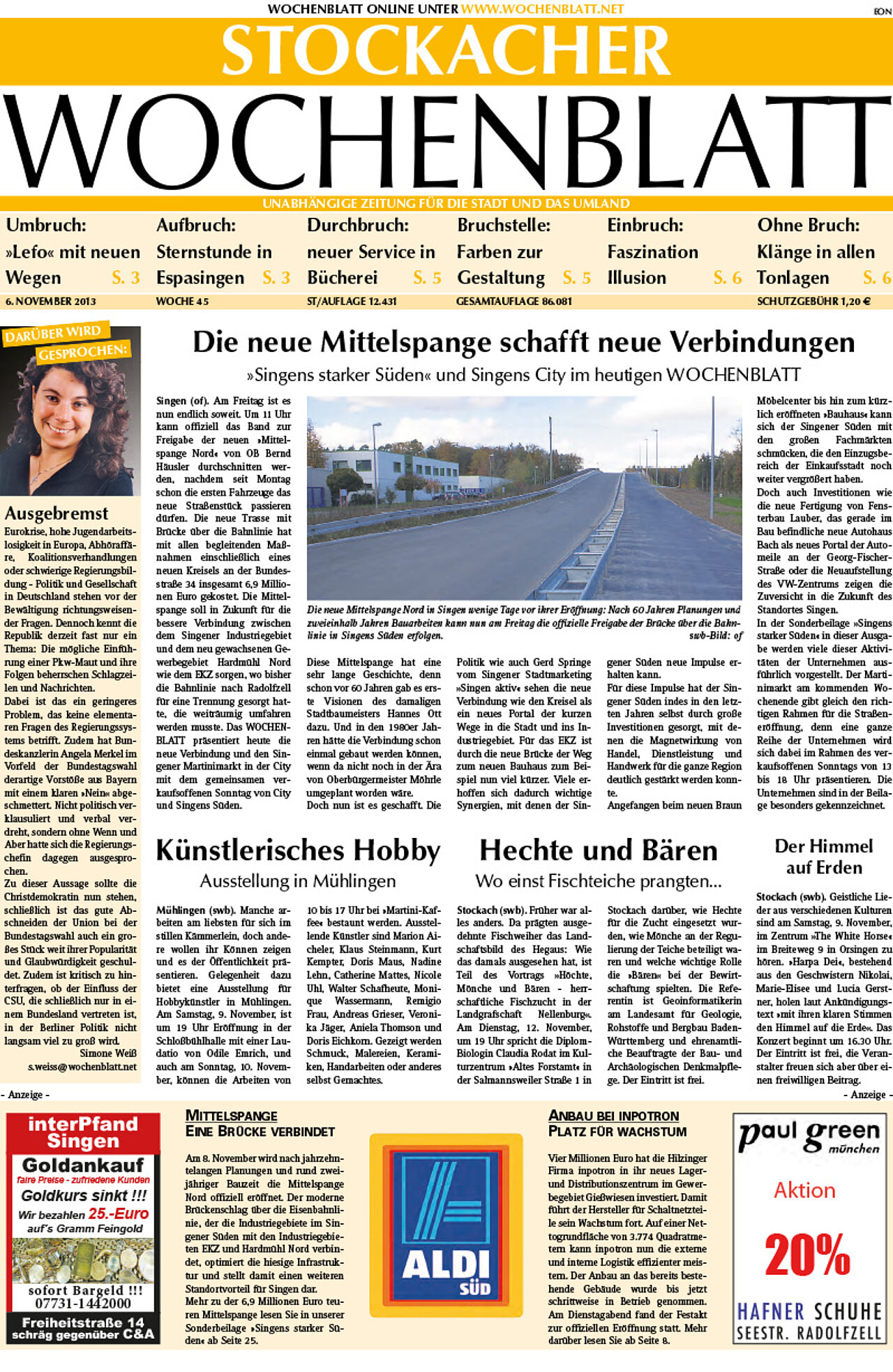Ausgabe 45 vom 06. November 2013