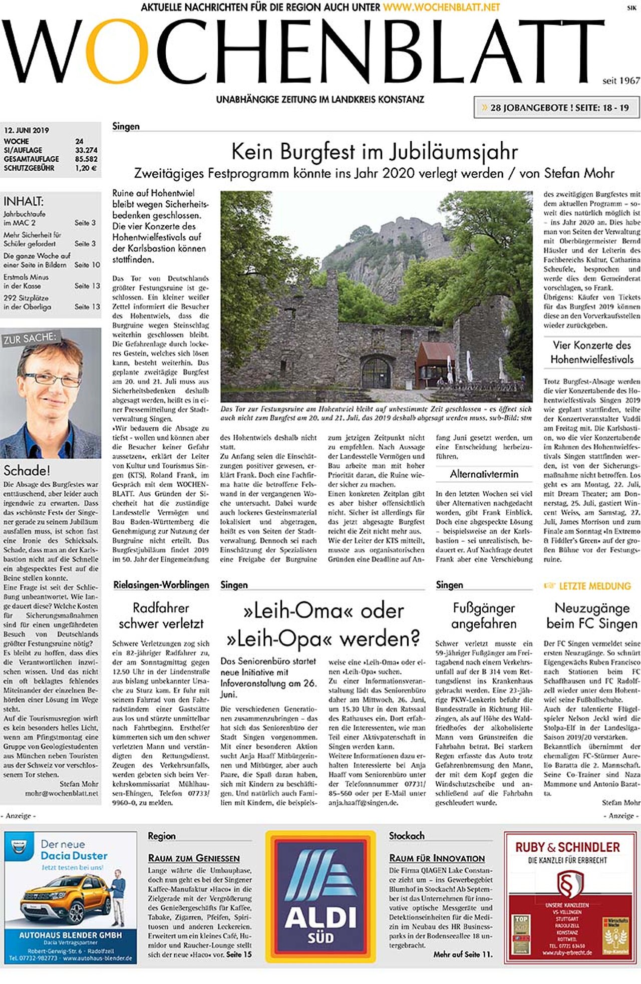 Ausgabe 24 vom 12. Juni 2019