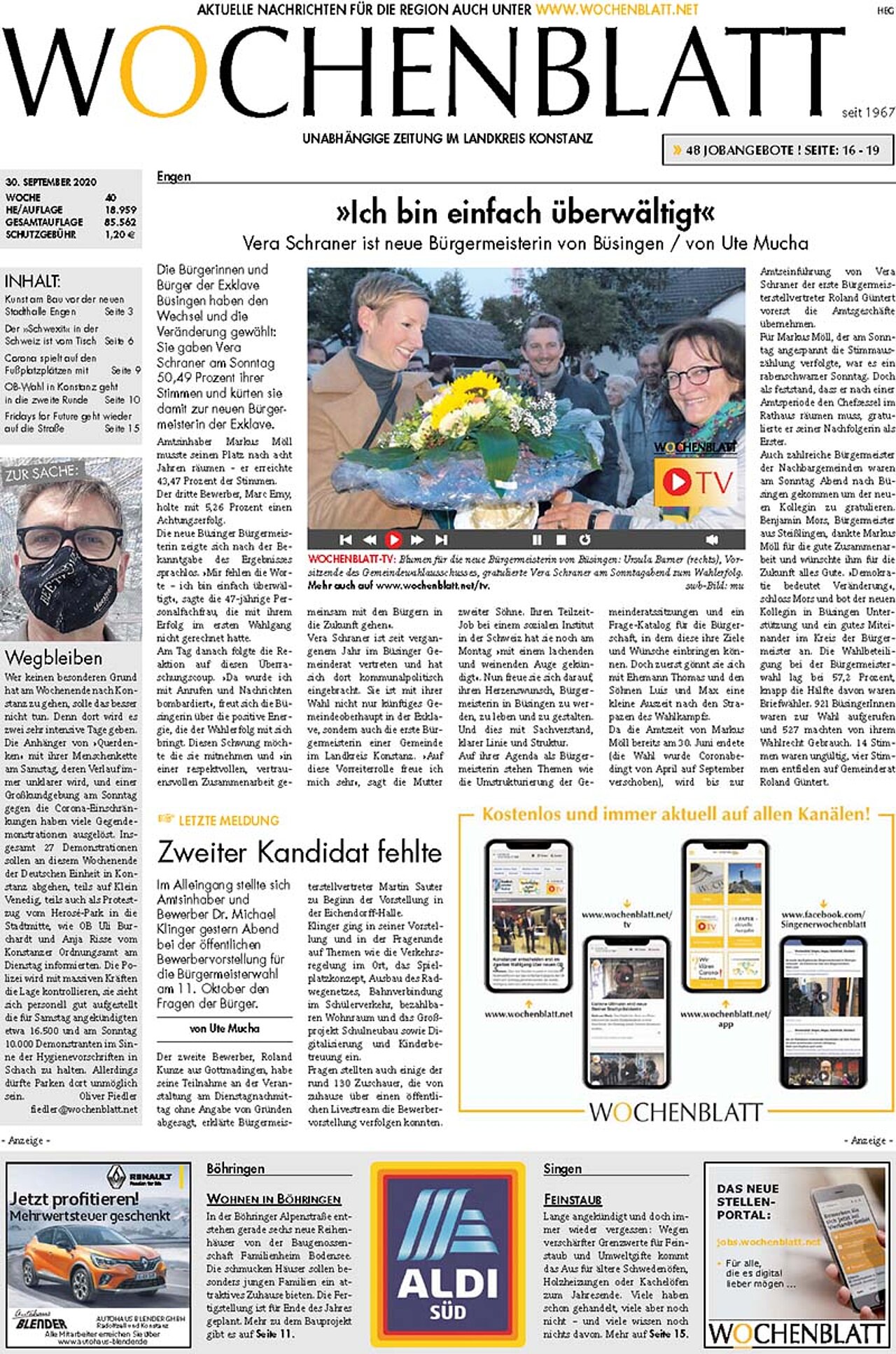 Ausgabe 40 vom 30. September 2020