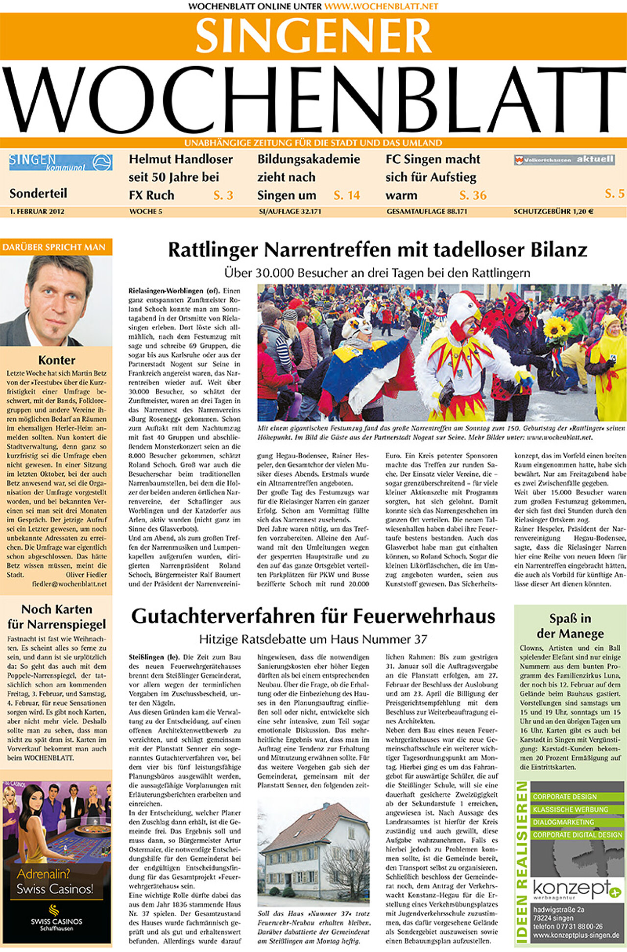 Ausgabe 05 vom 01. Februar 2012
