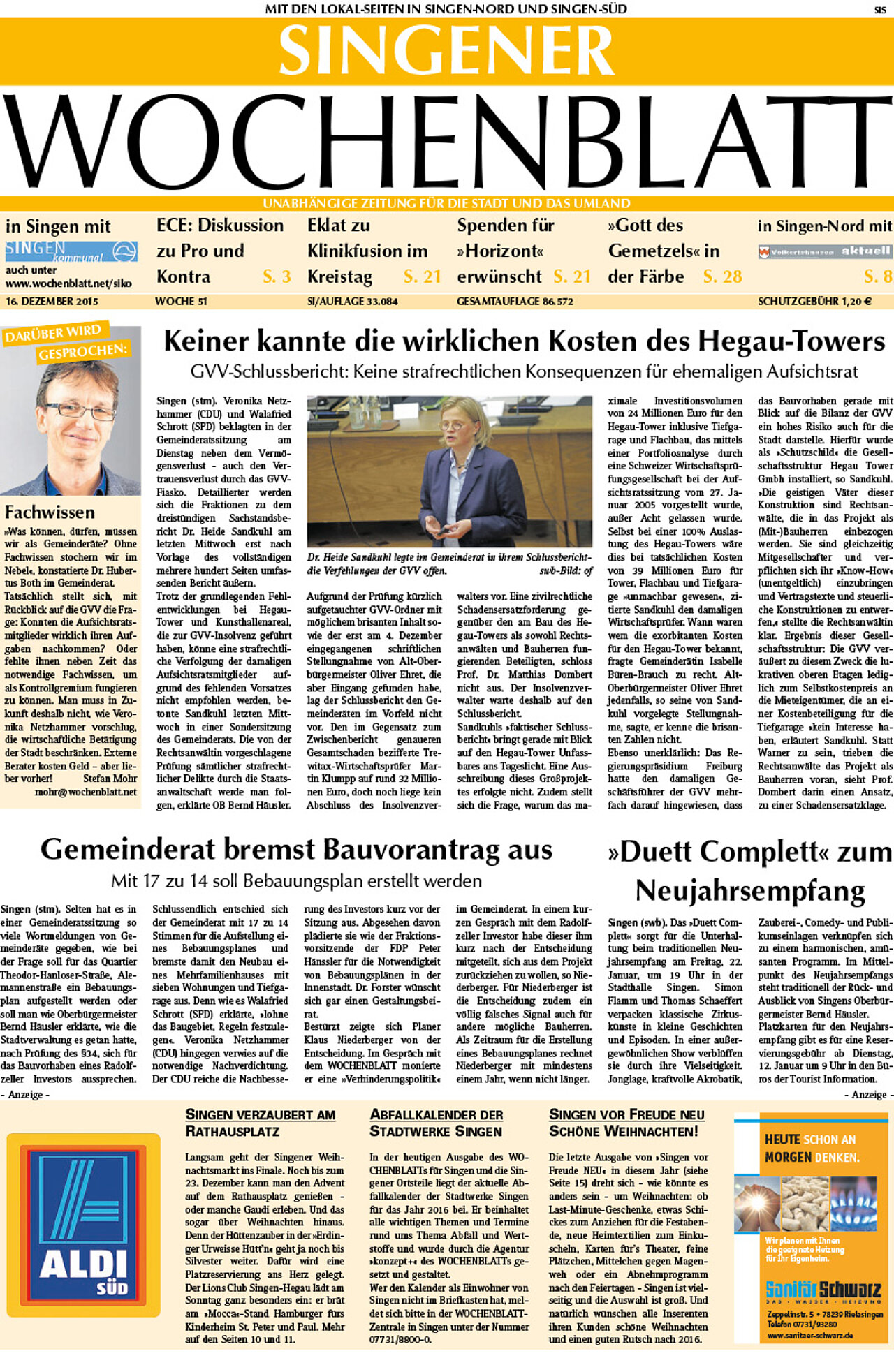Ausgabe 51 vom 16. Dezember 2015