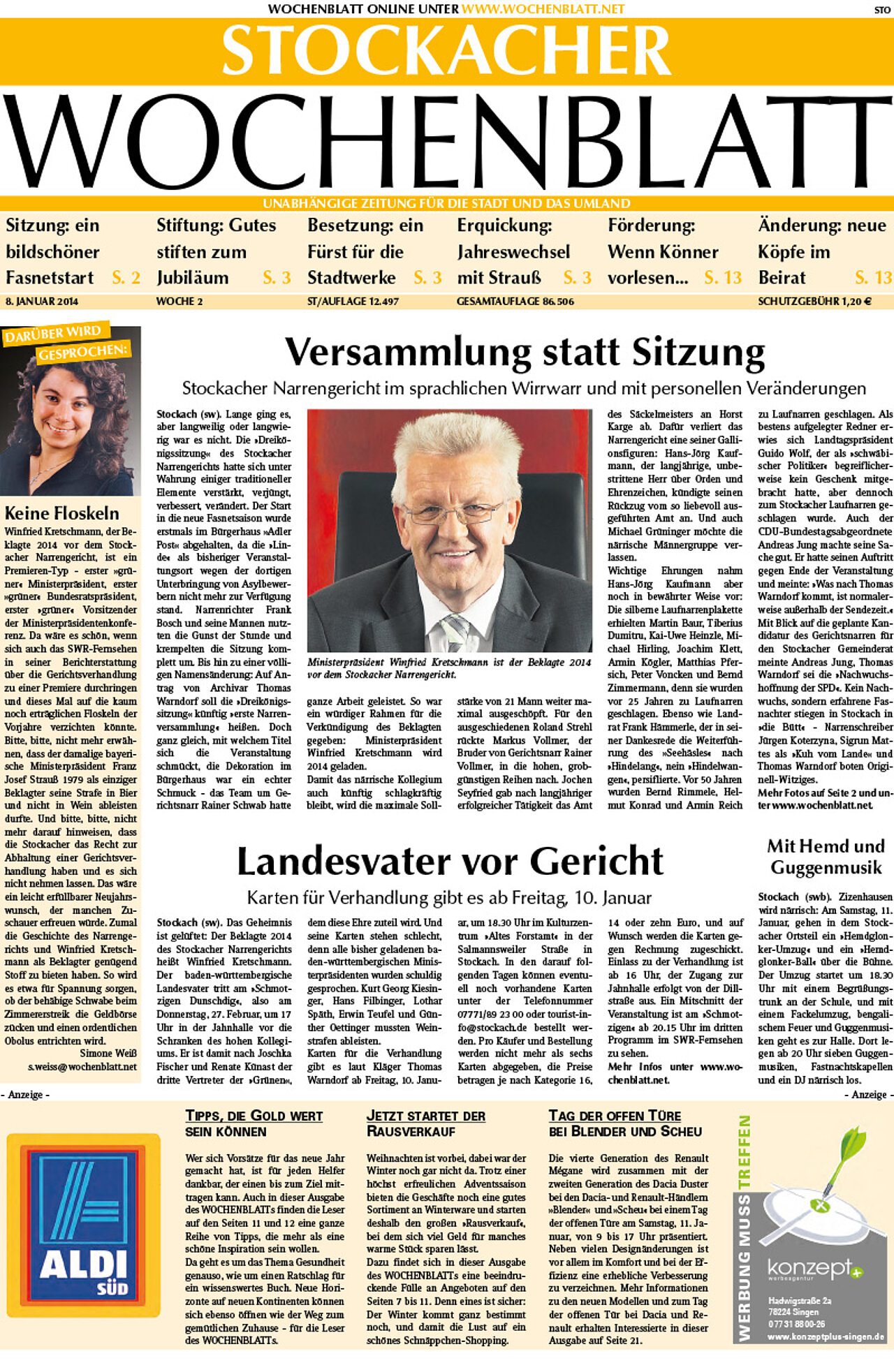Ausgabe 02 vom 08. Januar 2014
