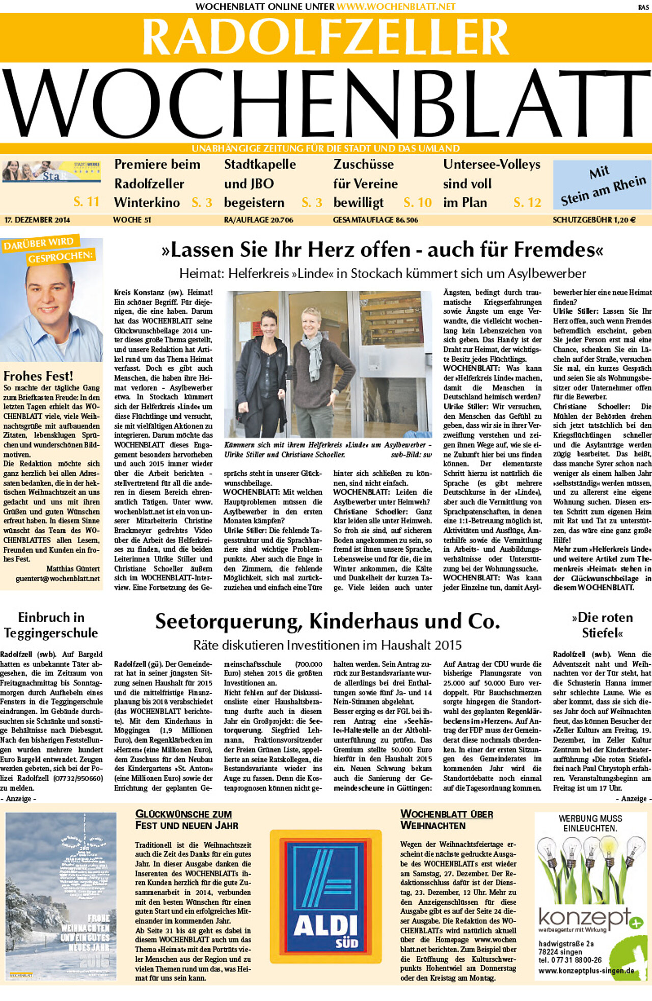 Ausgabe 51 vom 17. Dezember 2014