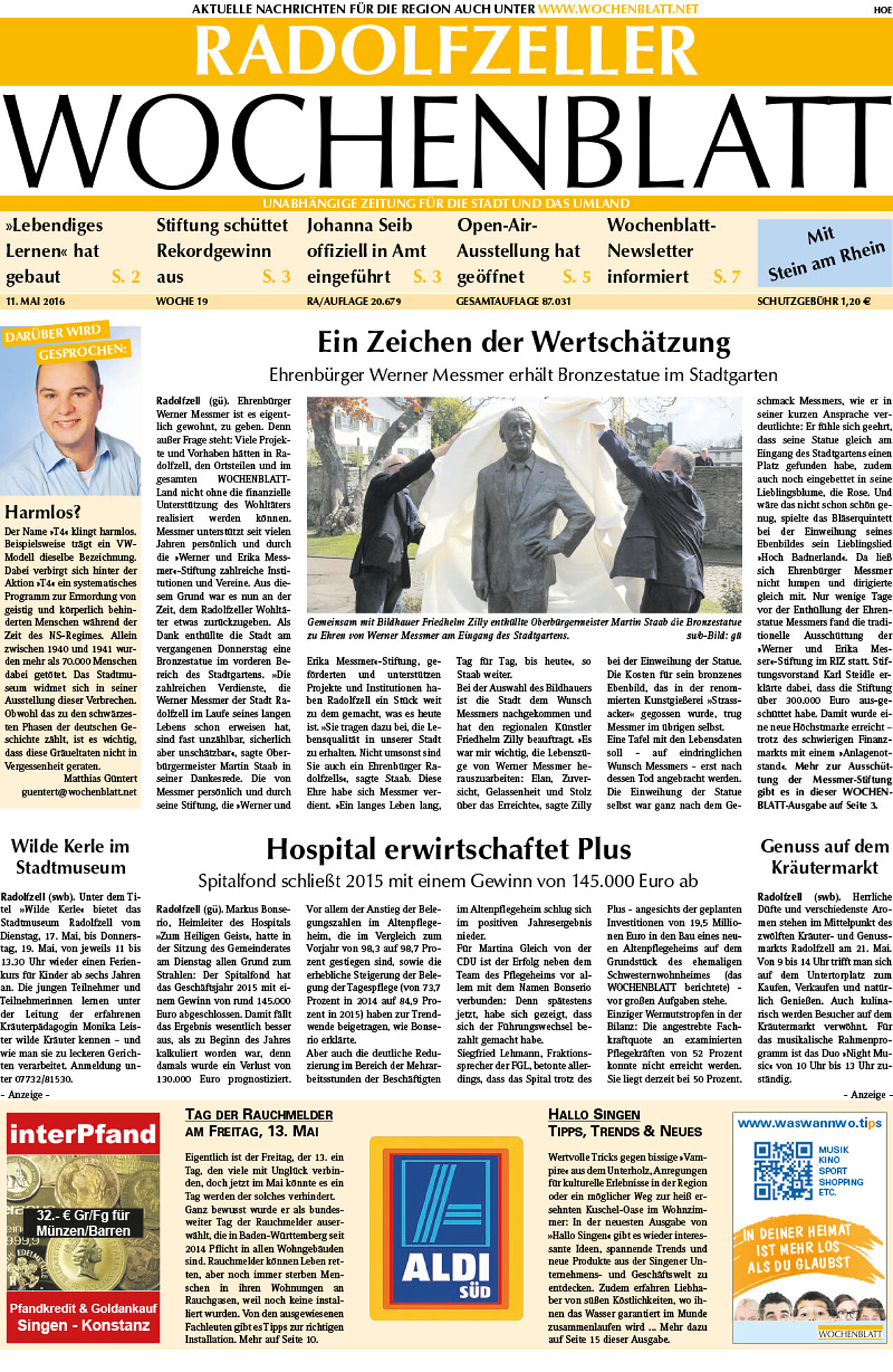 Ausgabe 19 vom 11. Mai 2016