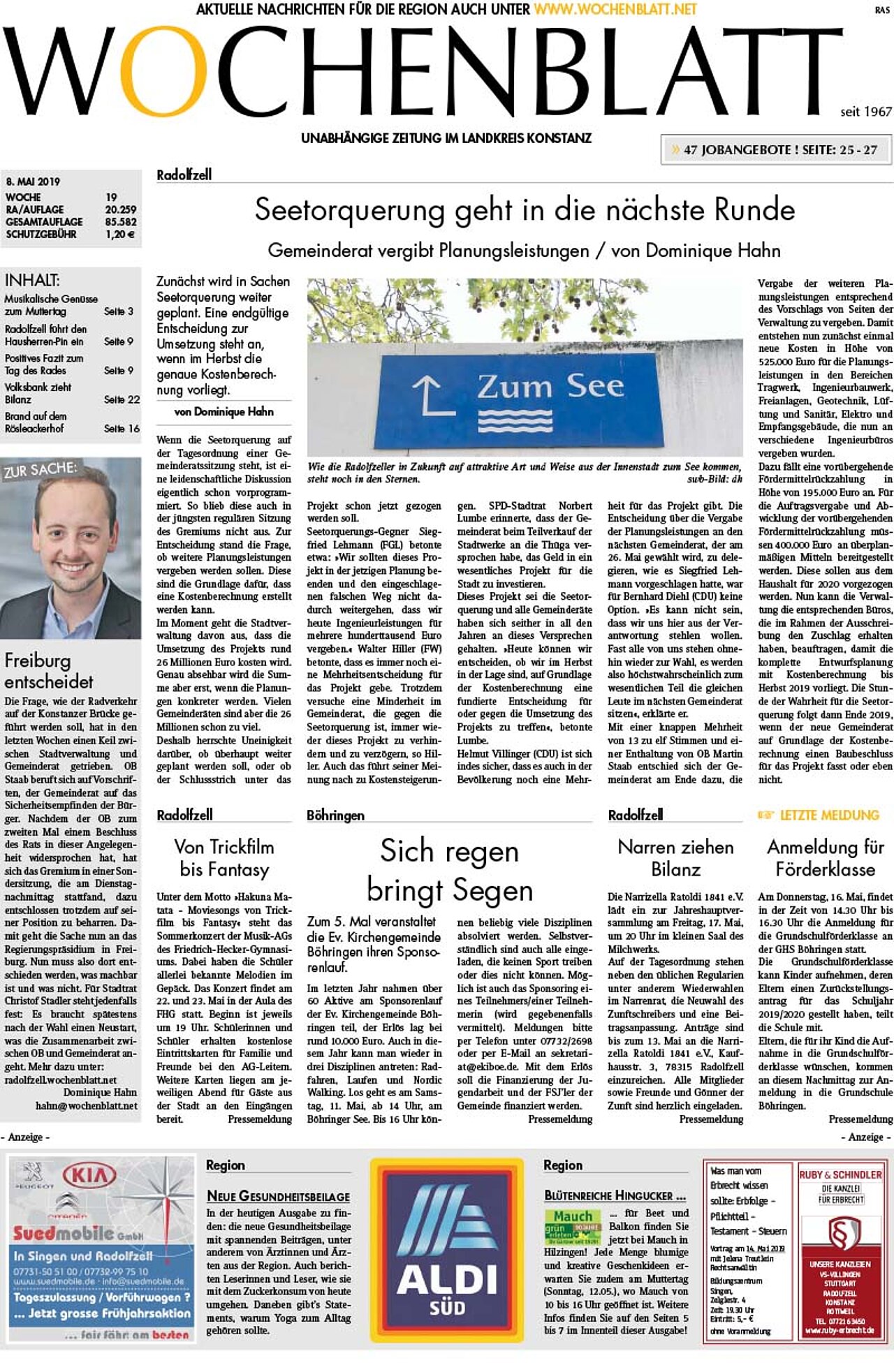 Ausgabe 19 vom 08. Mai 2019