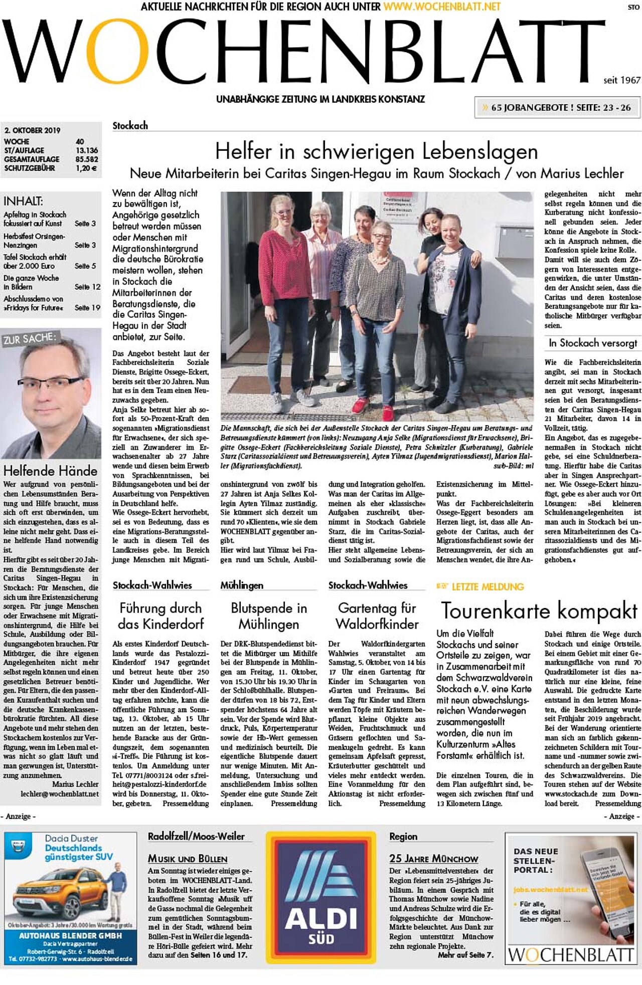 Ausgabe 40 vom 02. Oktober 2019