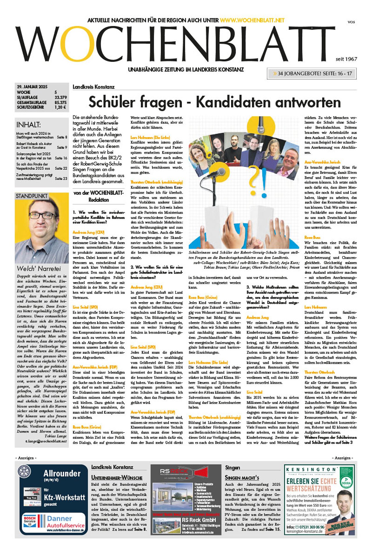 Ausgabe 5 vom 29. Januar 2025