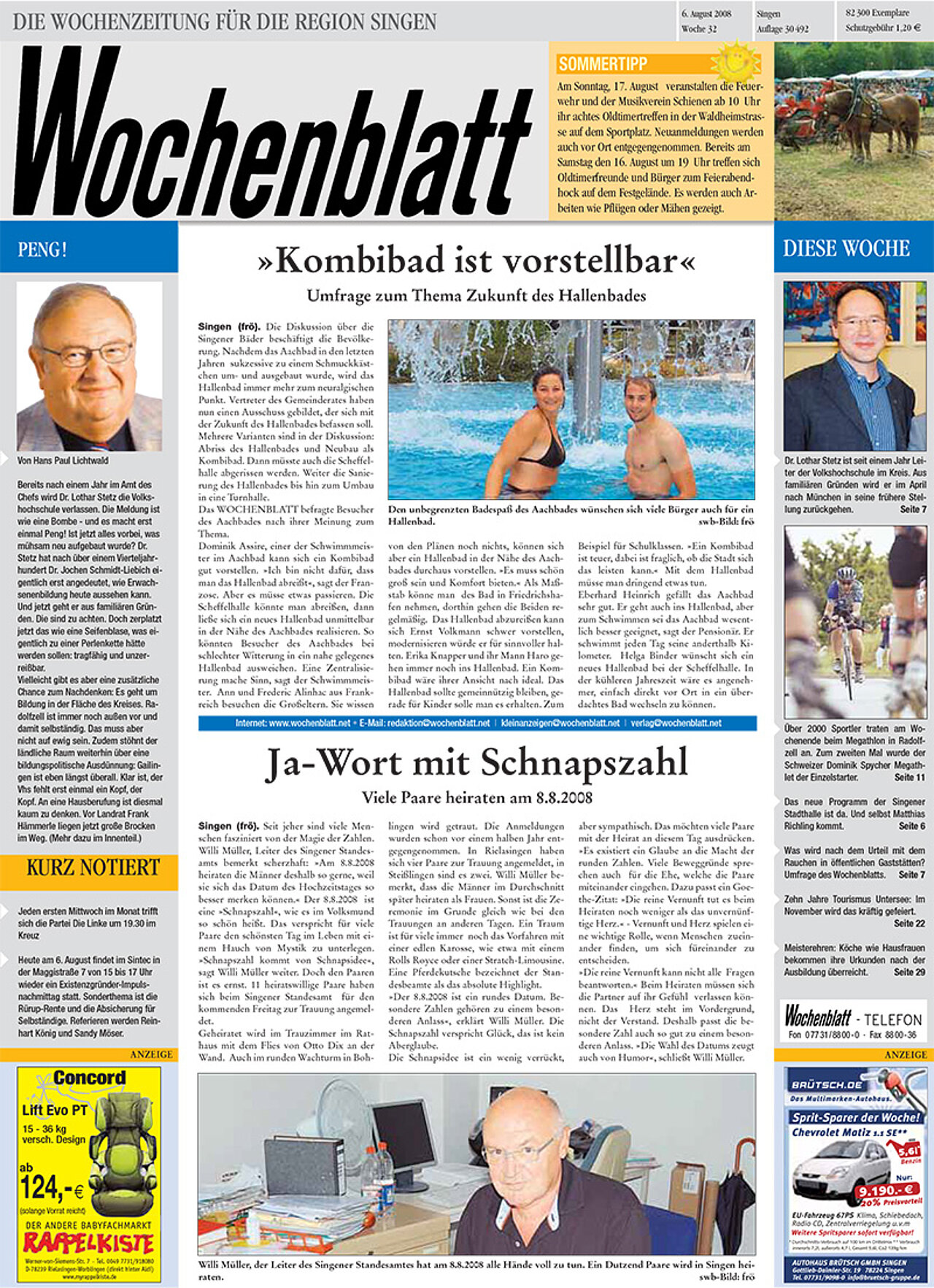 Ausgabe 32 vom 06. August 2008