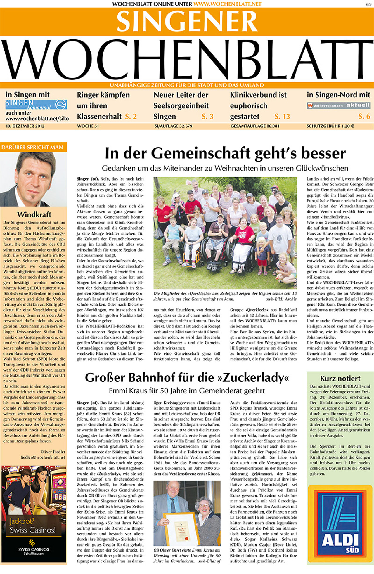 Ausgabe 51 vom 19. Dezember 2012